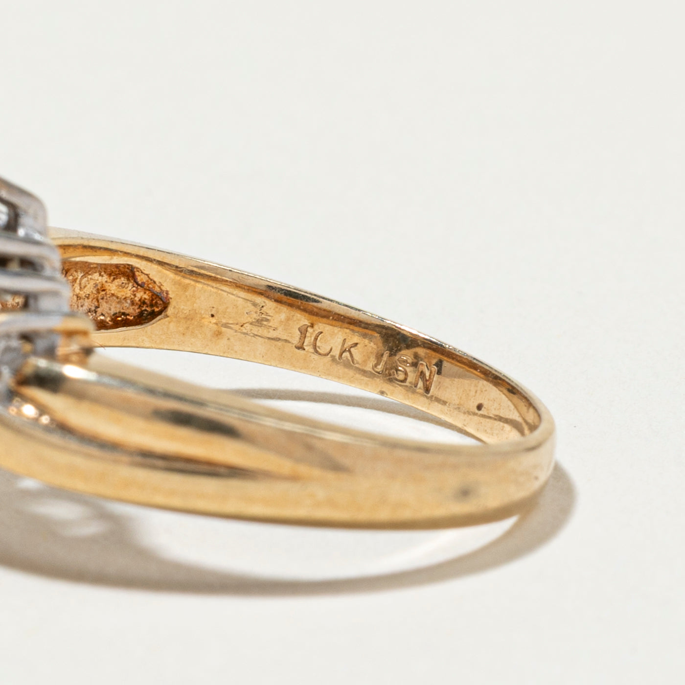 Marquise Cut Sapphire & Diamond Petal Bypass Ring | SZ 5.75