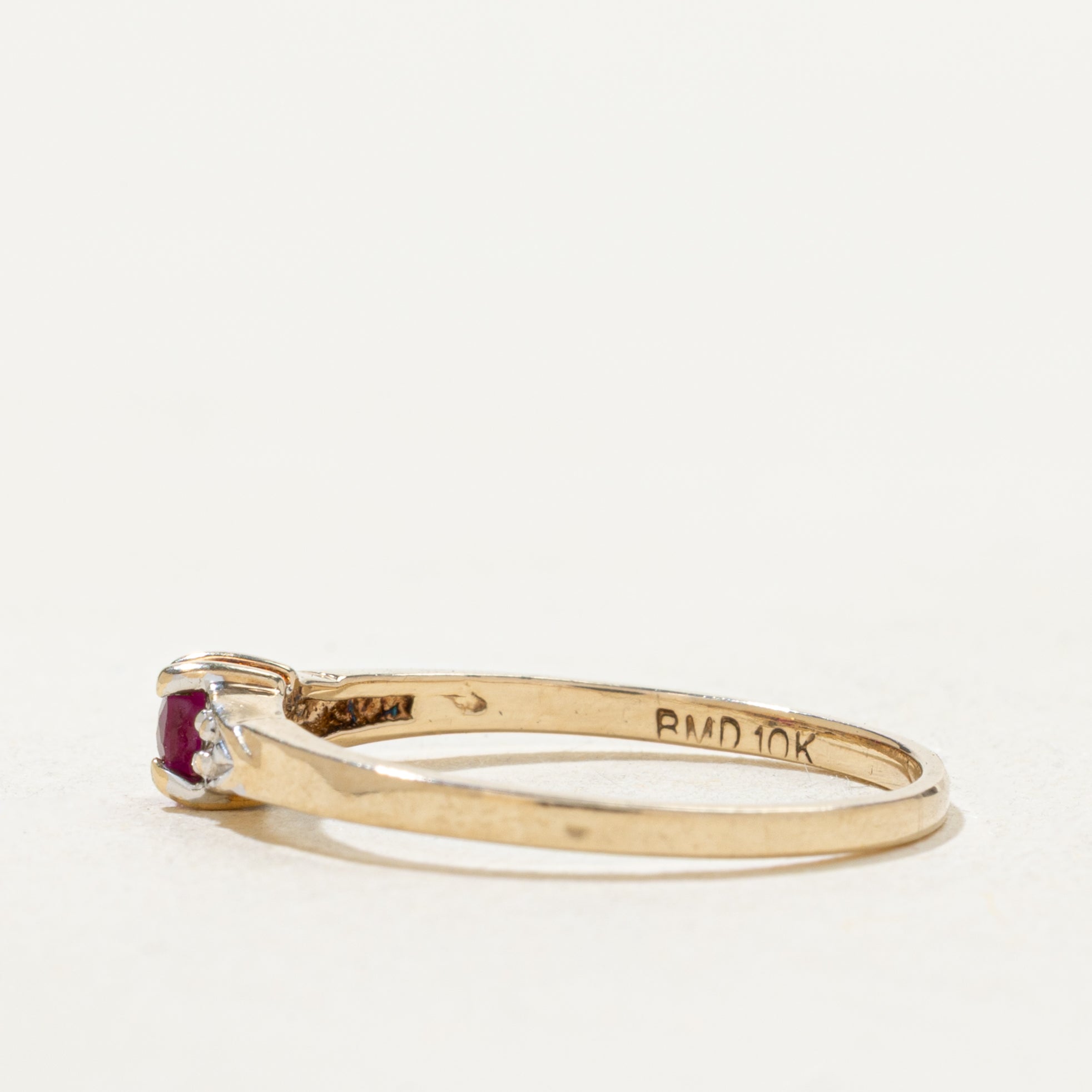 Ruby & Diamond Accented Band | SZ 5.5