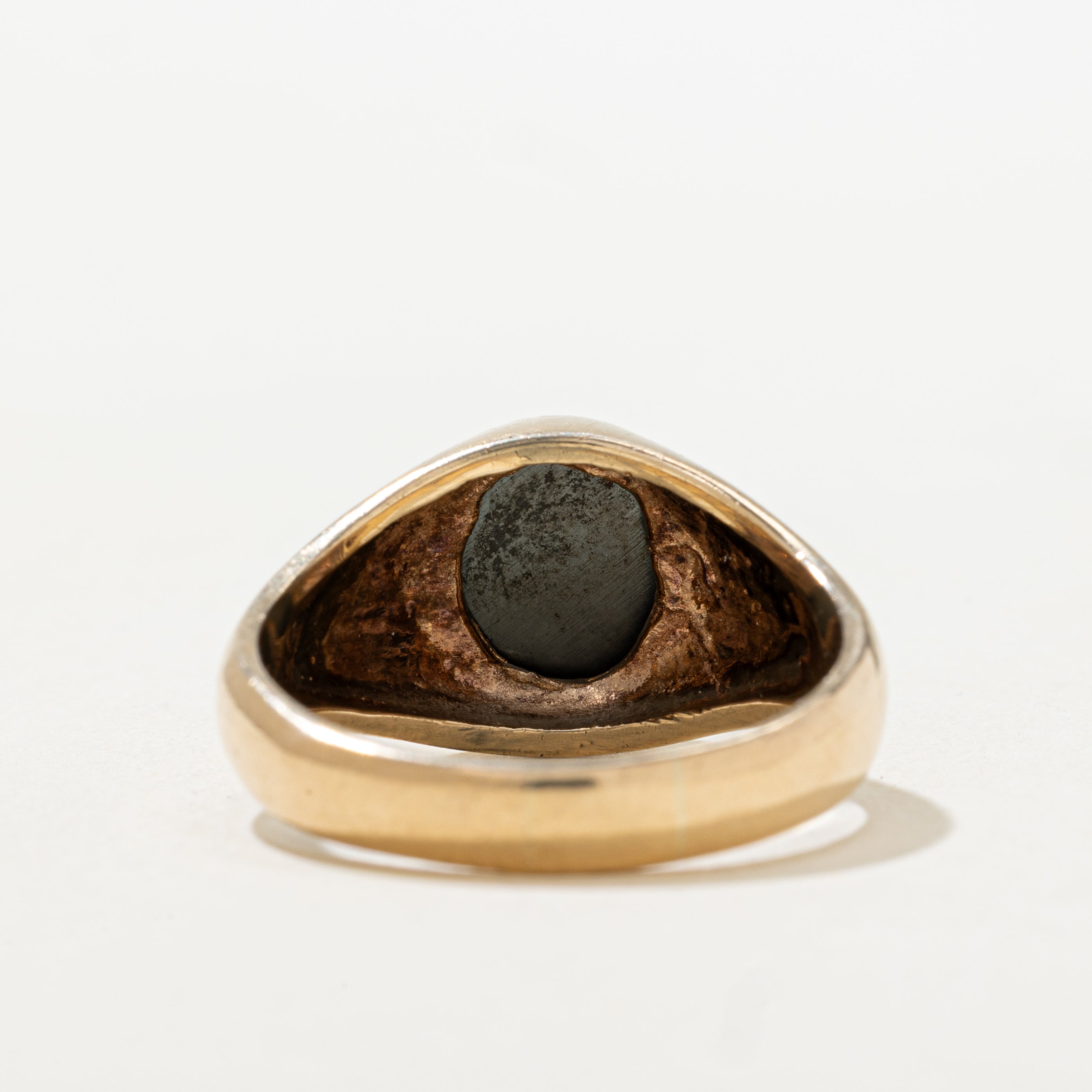 Cabochon Hematite Dome Ring | SZ 9.75