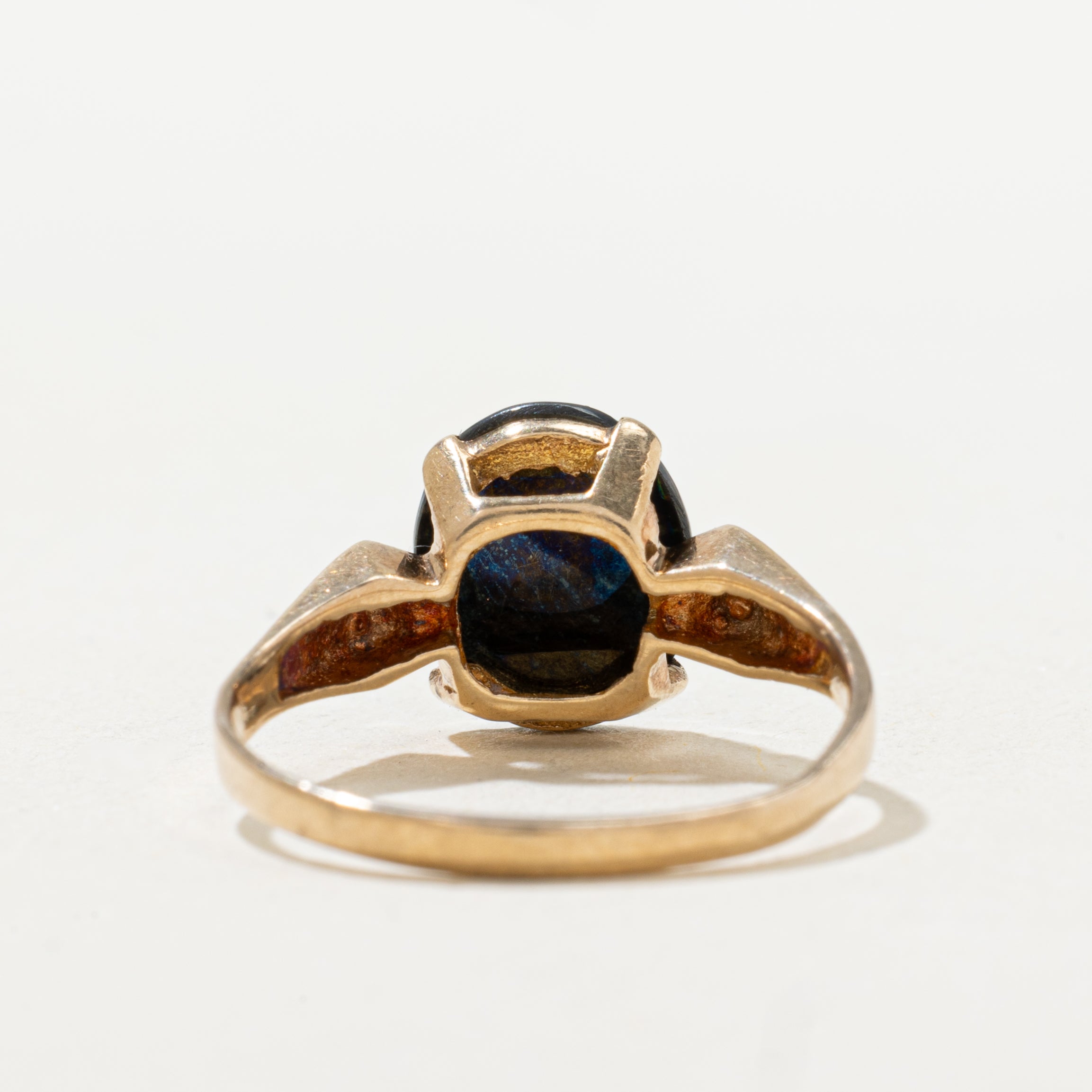 Oval Cut Hematite Ring | SZ 6