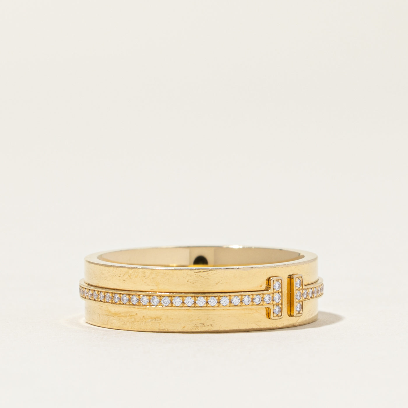 'Tiffany & Co' Tiffany T Wide Diamond Ring | 0.13ctw | 5.5mm | SZ 7.5