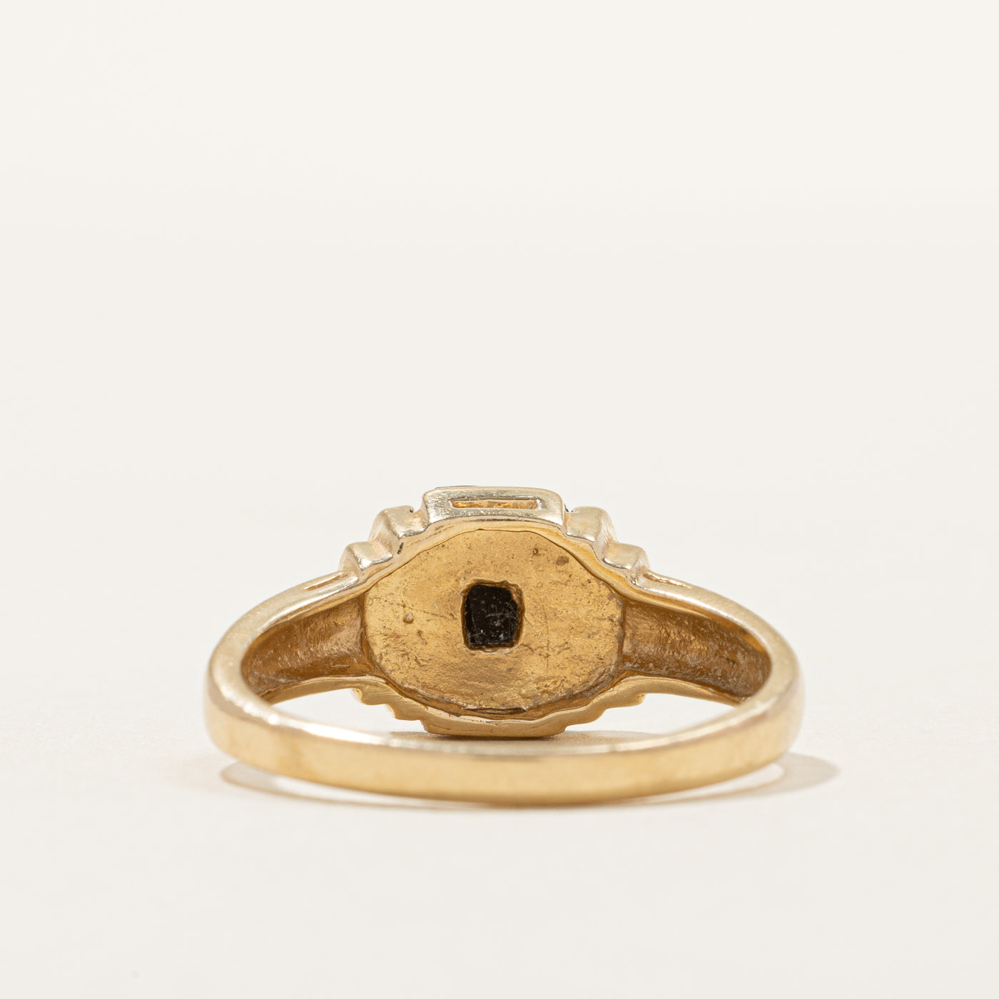 Cabochon Ammolite Step Design Ring | SZ 9.5