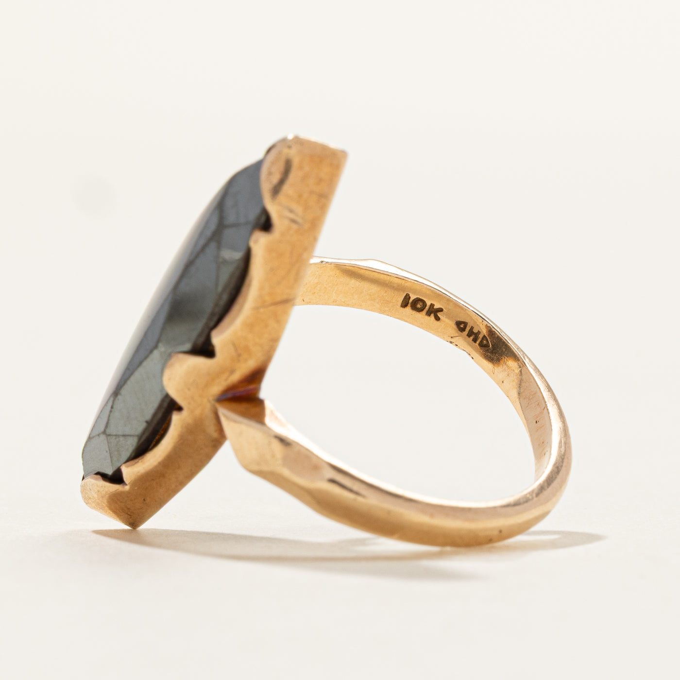 Hematite Navette Ring | SZ 5.25