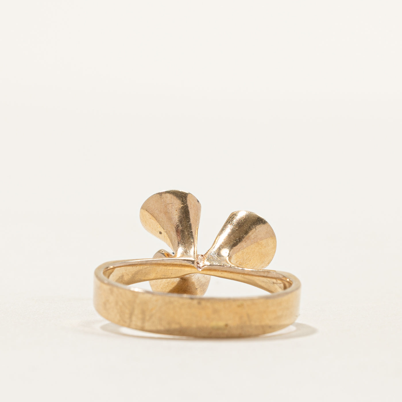 Three Stone Sapphire Cone Abstract Ring | SZ 6