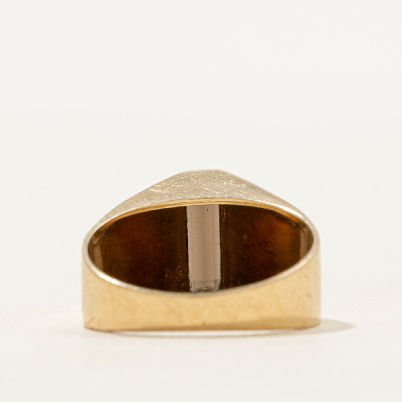 Baguette Cut Smoky Quartz Column Ring | SZ 5