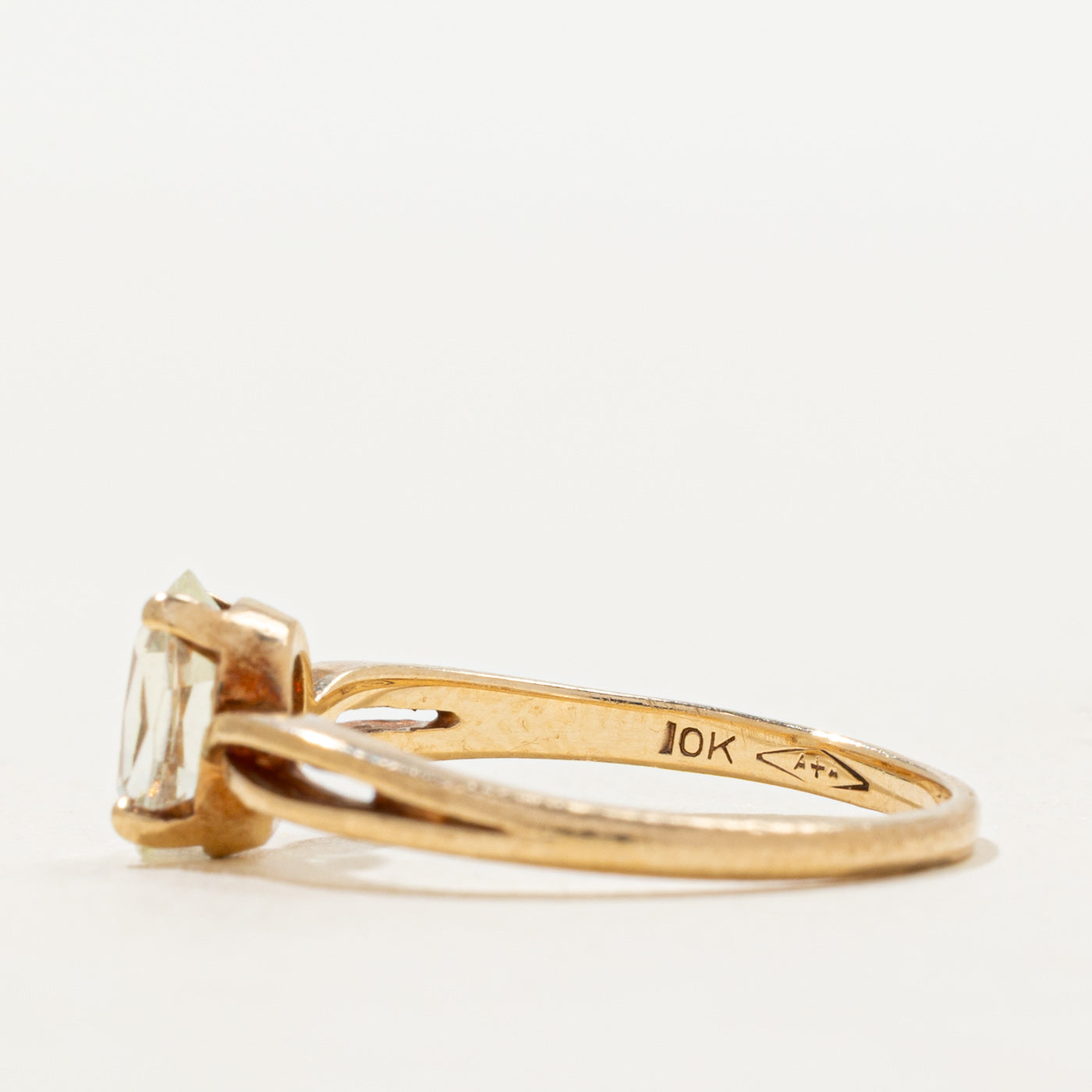 Oval Cut Basket Set Synthetic Spinel Ring | SZ 5.25