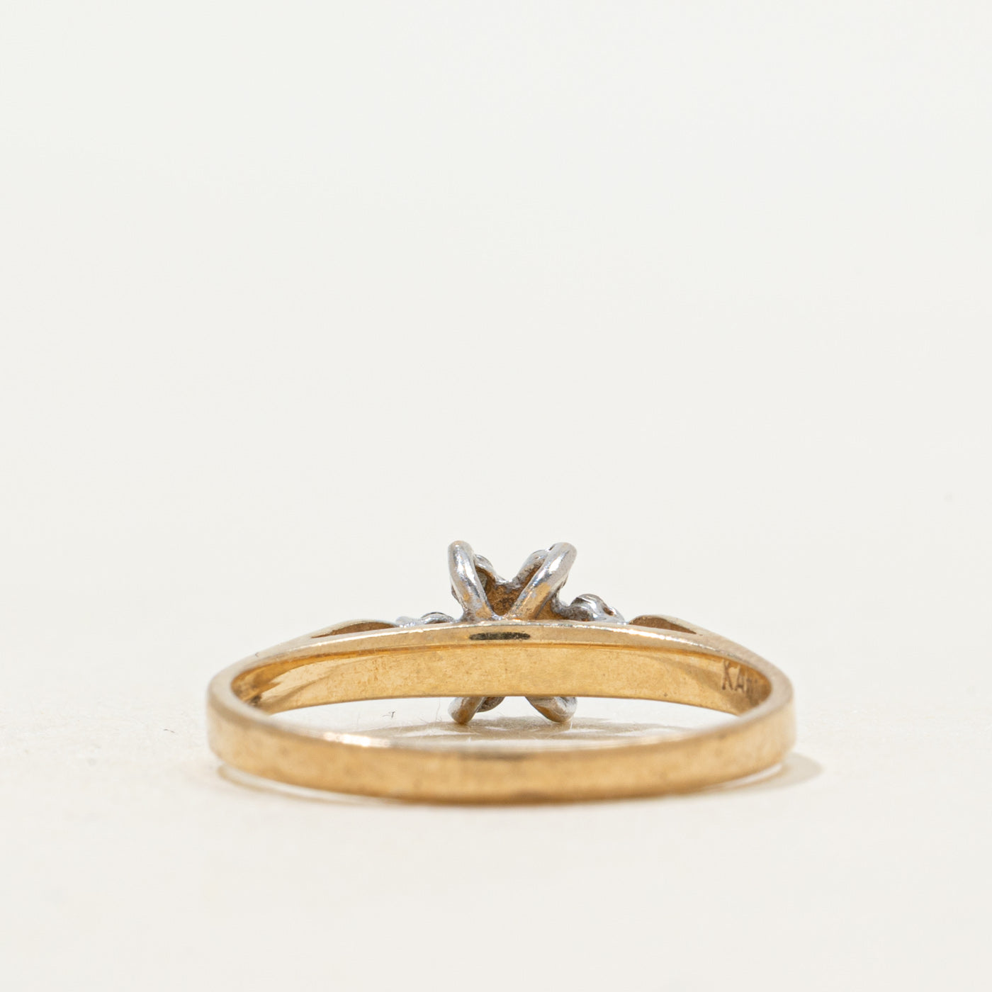 Emerald & Diamond Petal Cathedral Ring | SZ 5