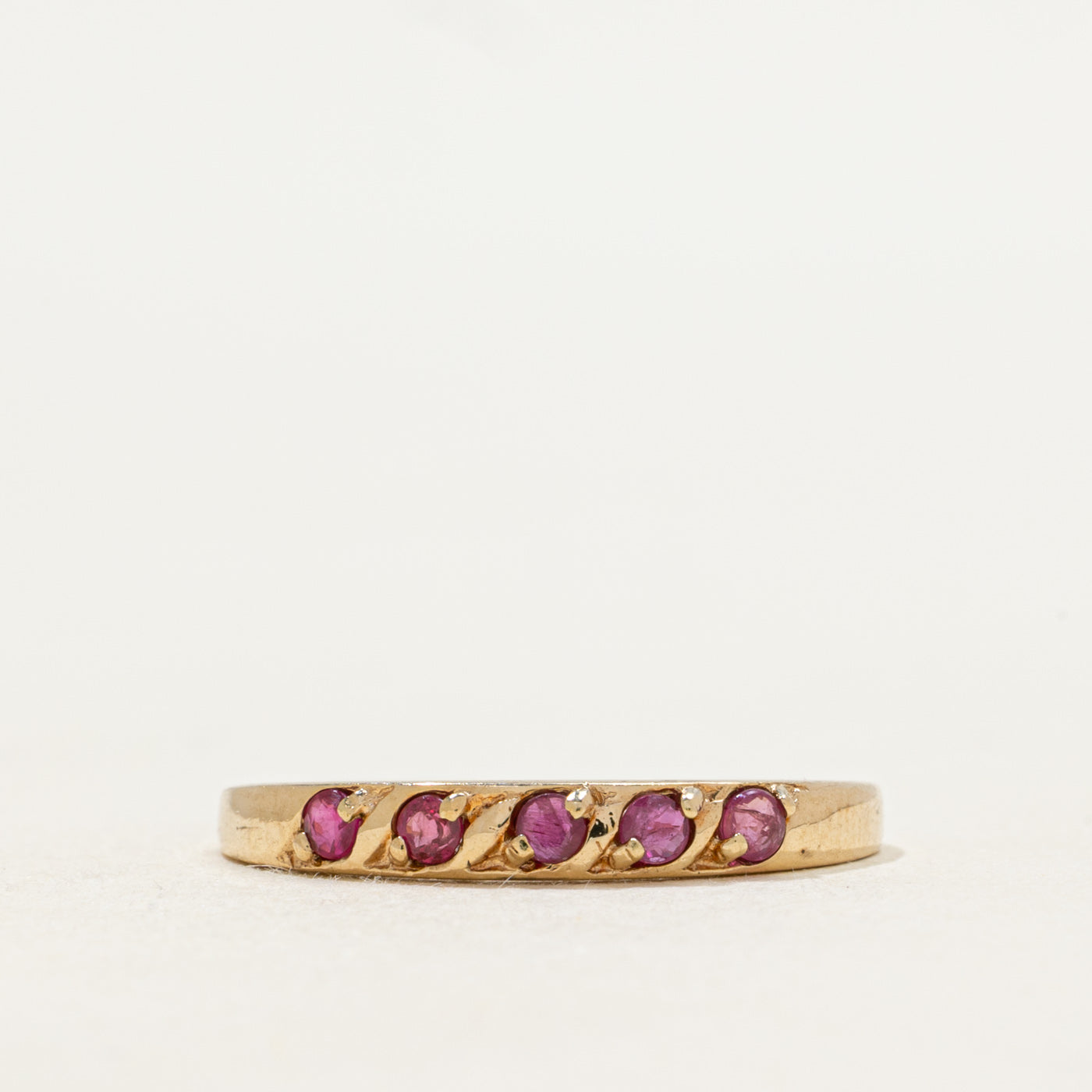 Five Stone Ruby Band | SZ 7
