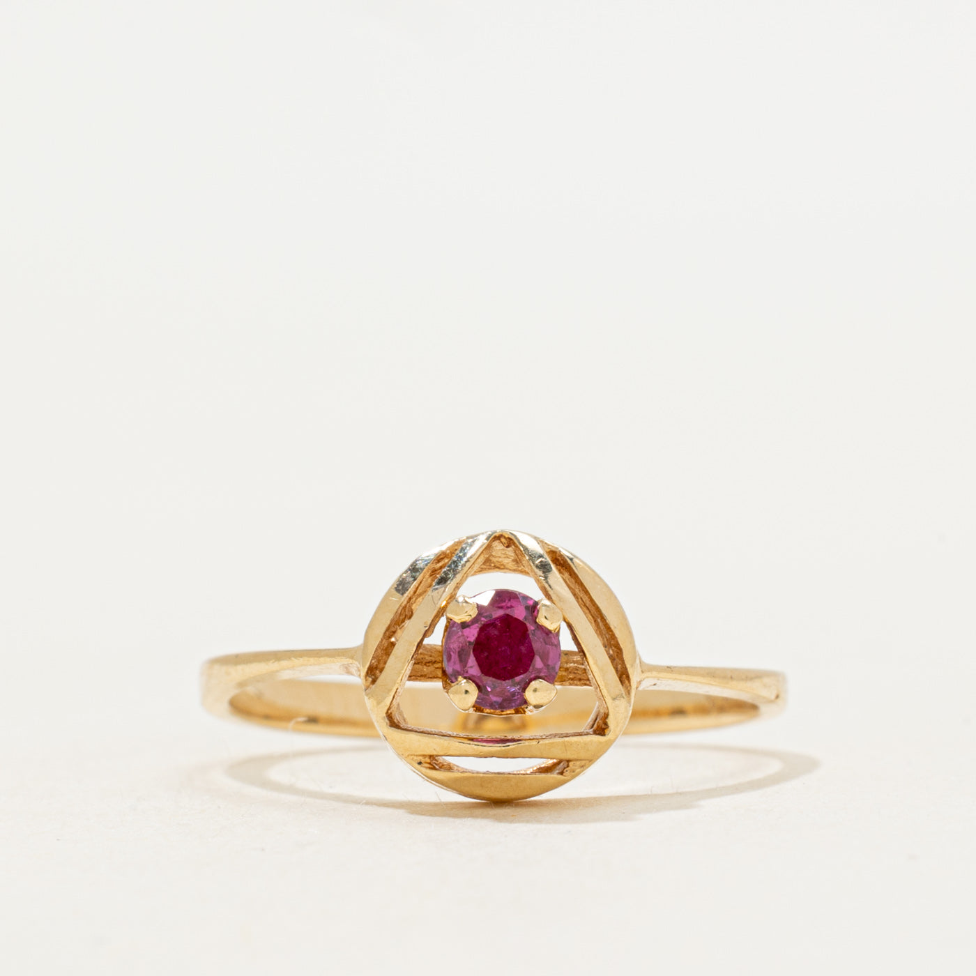 Ruby Openwork Ring | SZ 6.75