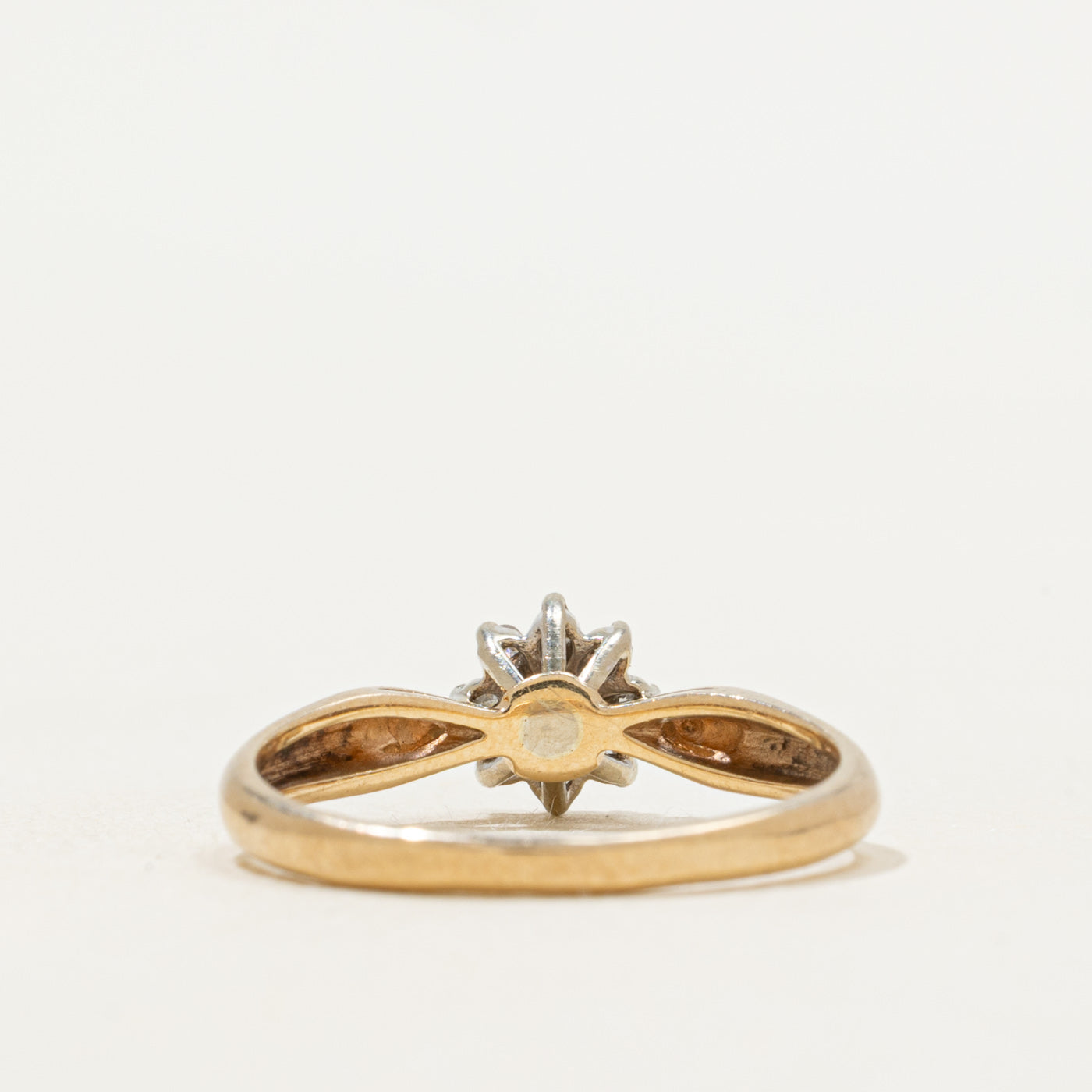 Ruby & Diamond Petal Ring | SZ 6.25