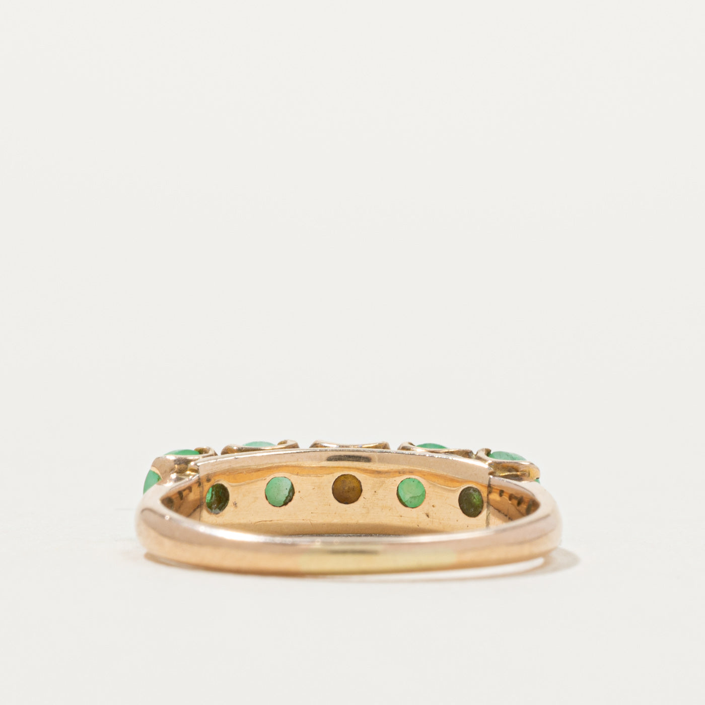 Five Stone Pearl & Jadeite Ring | 1.51mm | SZ 4.75