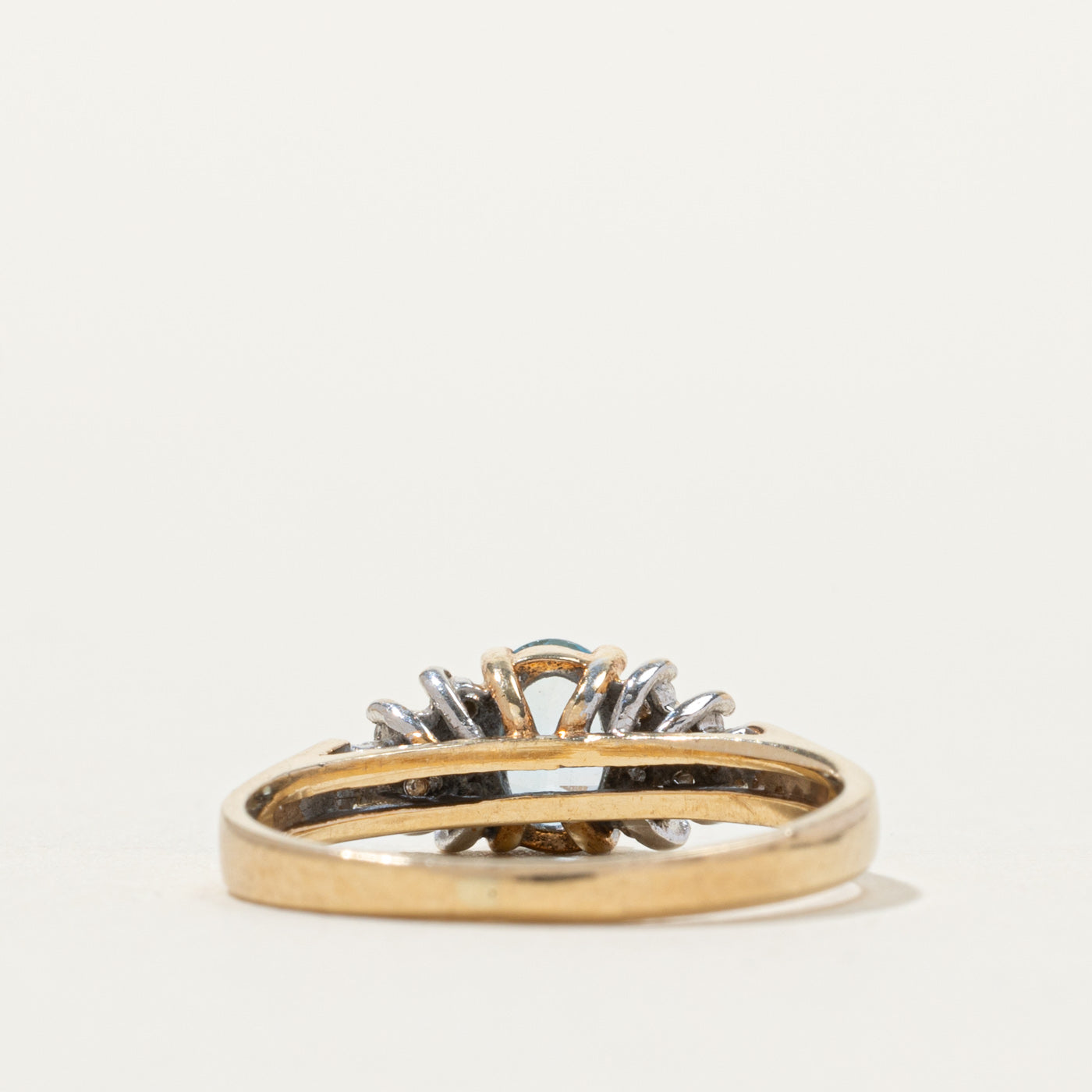 10k Topaz & Diamond Cluster Accented Ring | SZ 5.75