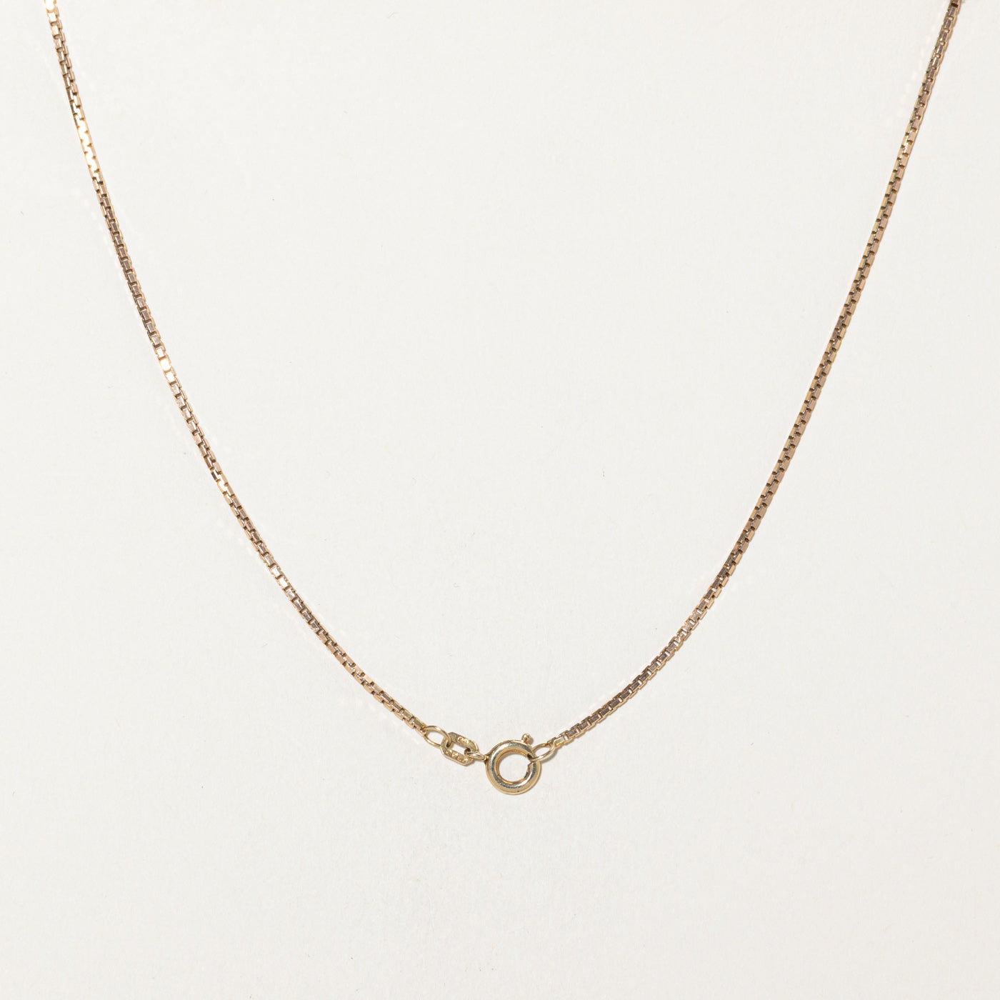 1978 London 9k Yellow Gold Box Link Chain | 16"
