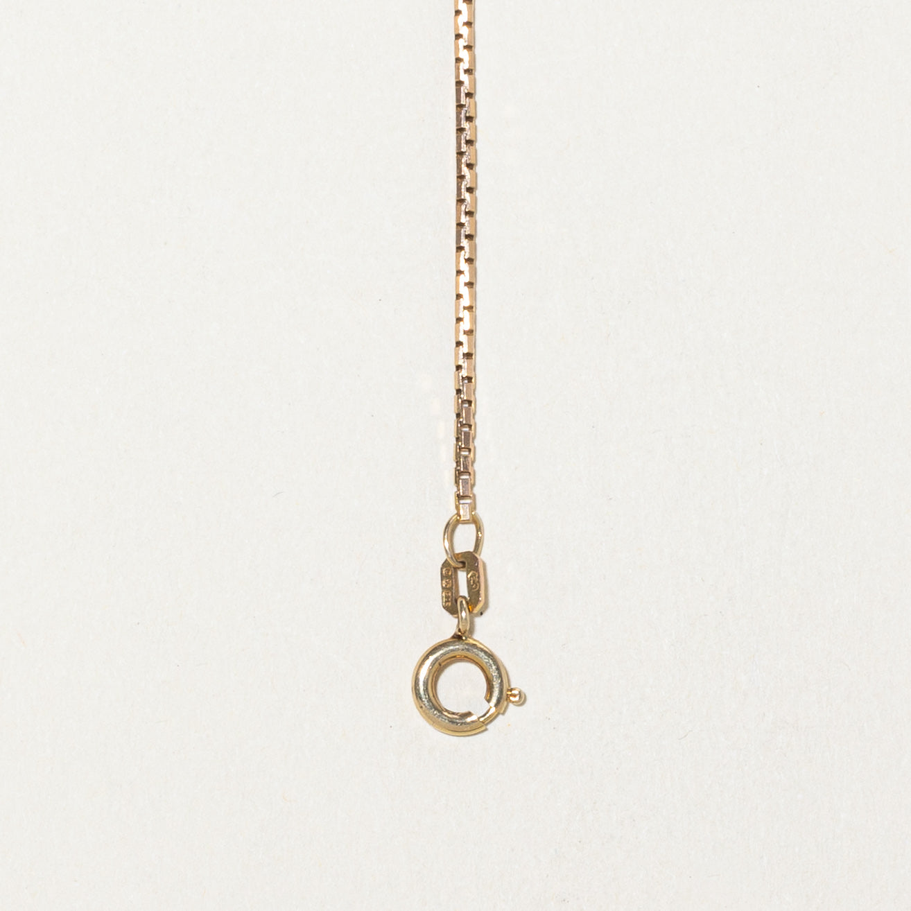 1978 London 9k Yellow Gold Box Link Chain | 16"