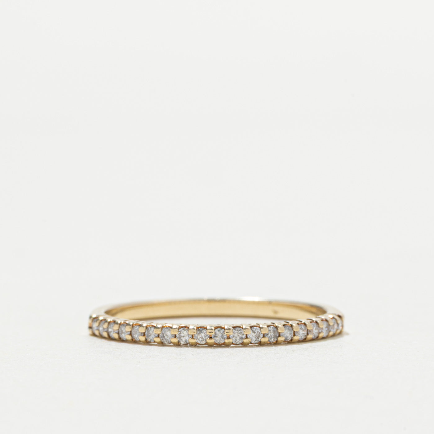 10k Semi Eternity Diamond Band | SZ 7