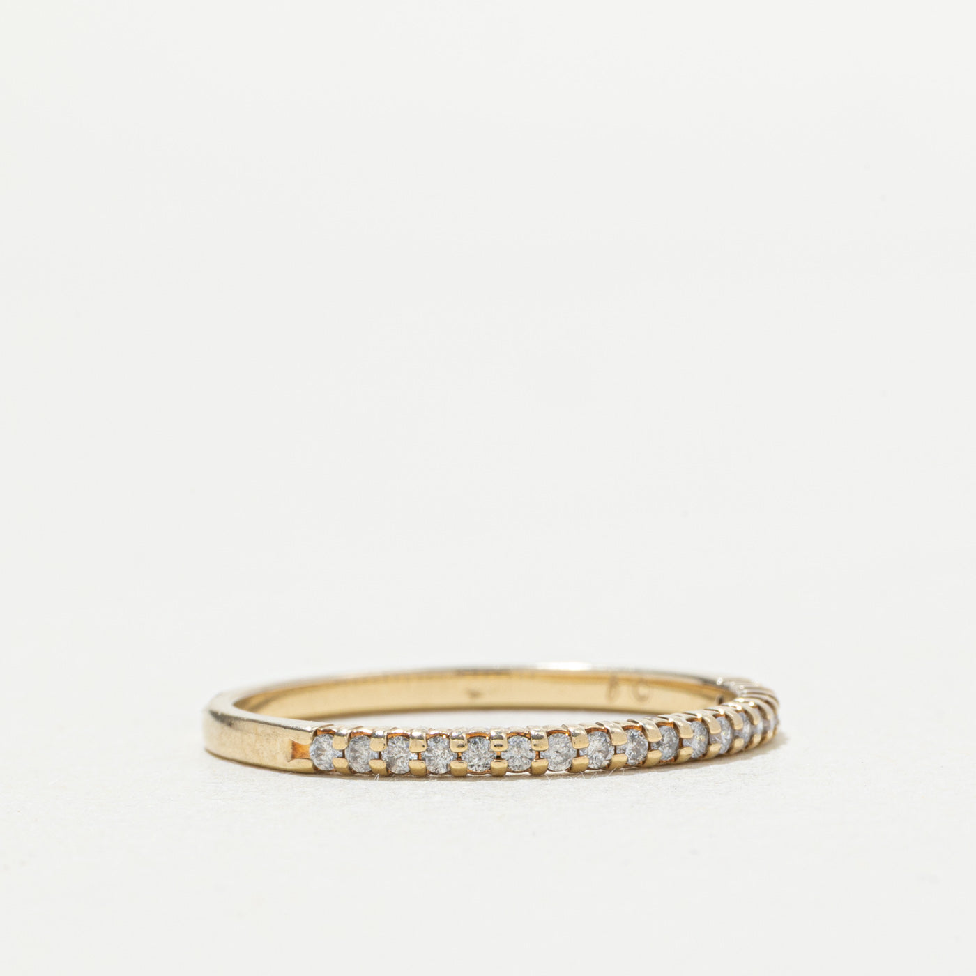 10k Semi Eternity Diamond Band | SZ 7
