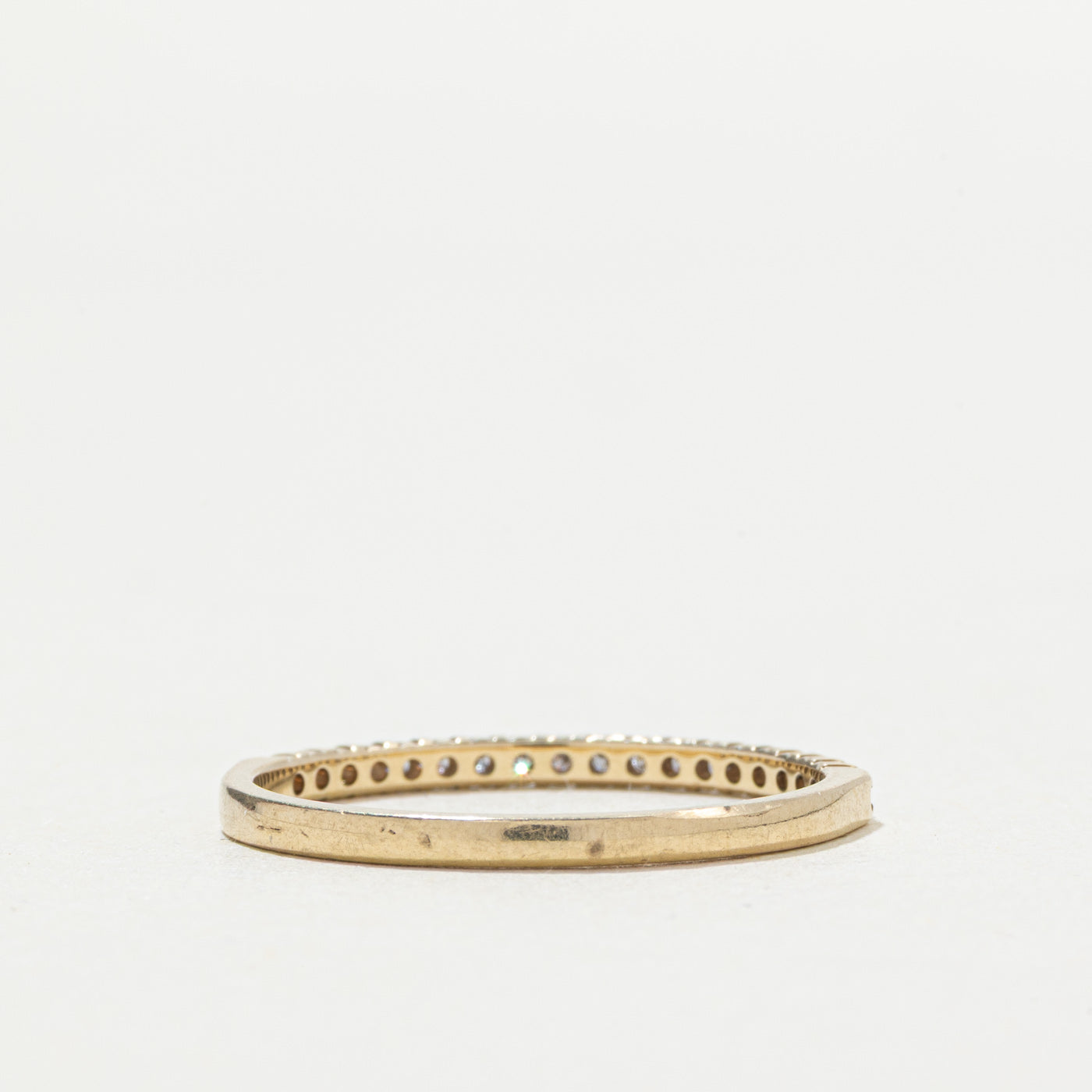 10k Semi Eternity Diamond Band | SZ 7