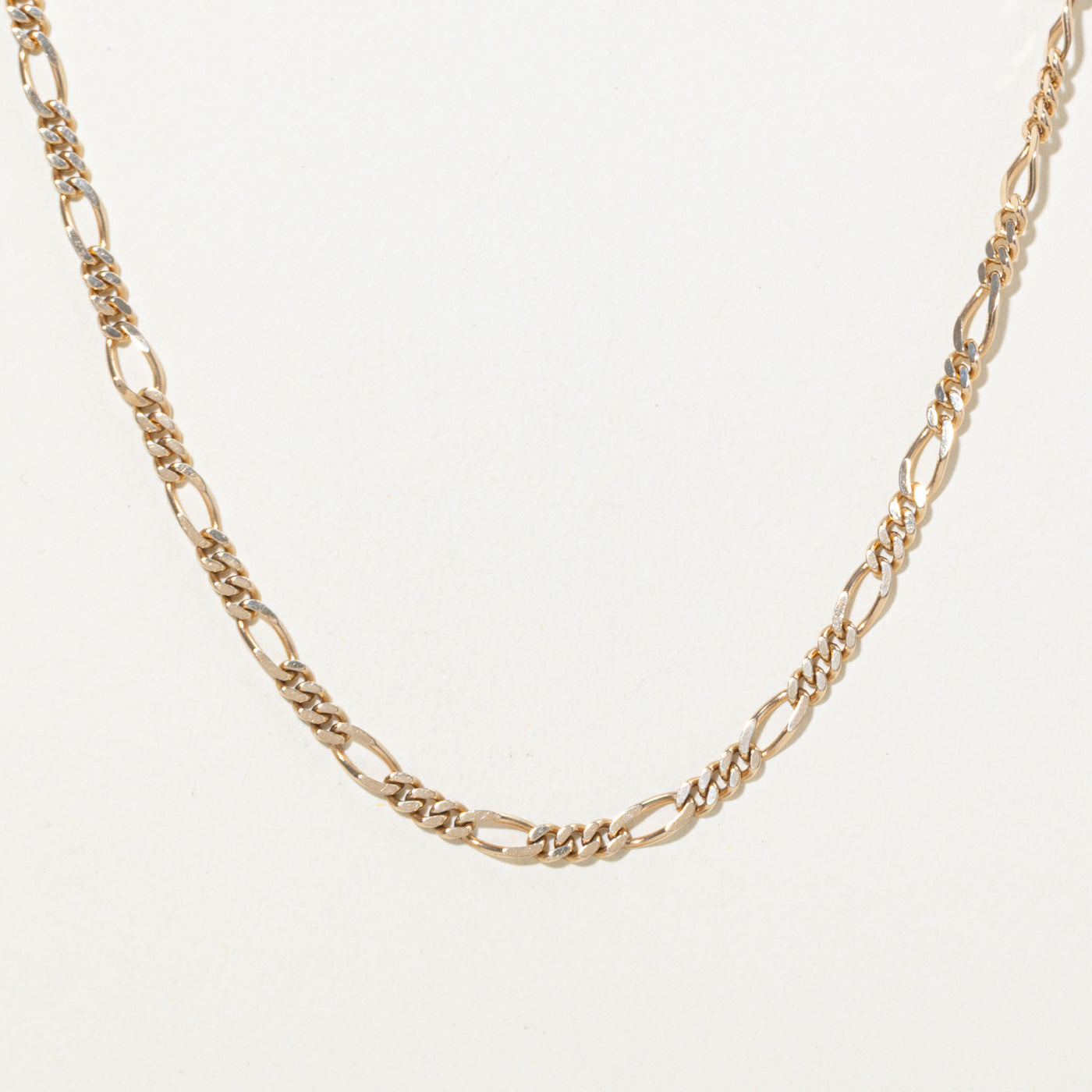 10k Yellow Gold Figaro Chain | 4.05mm | 18"