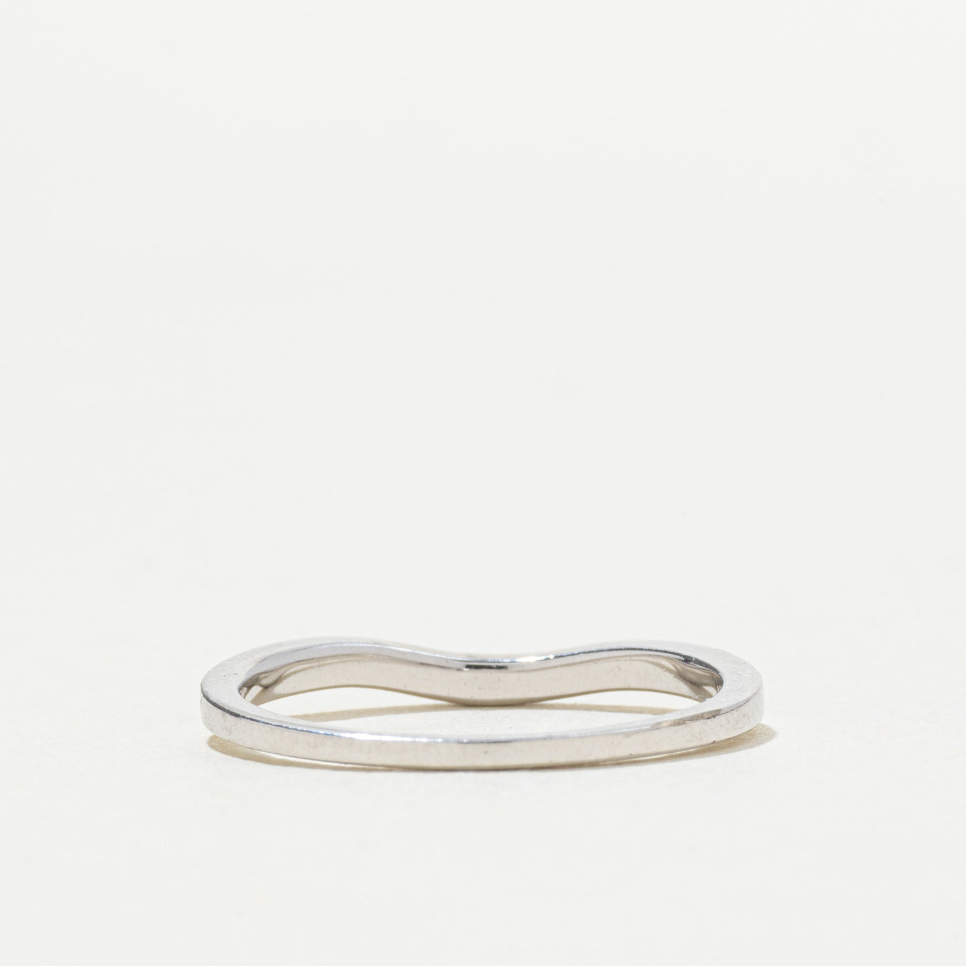 10k Semi Eternity Diamond Contour Band | 1.25mm | SZ 6.5