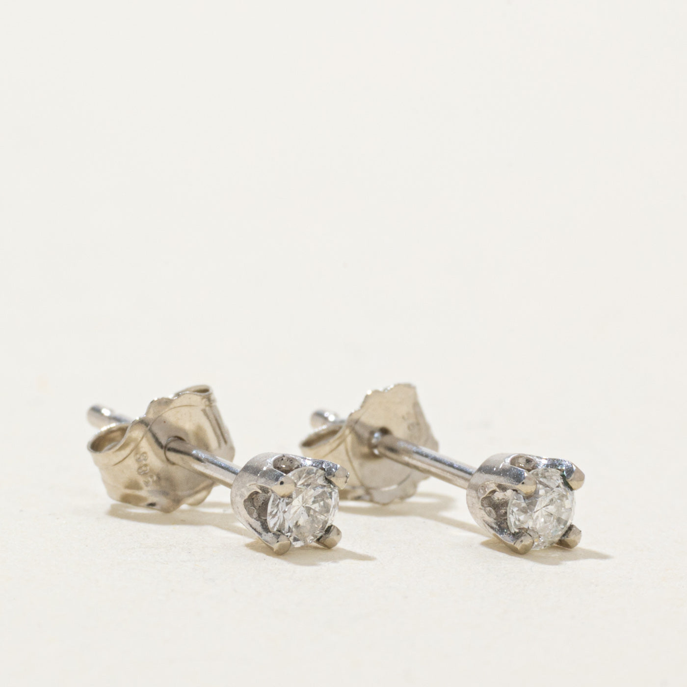 '100 Ways' 14k White Gold Diamond Stud Earrings | 0.15ctw