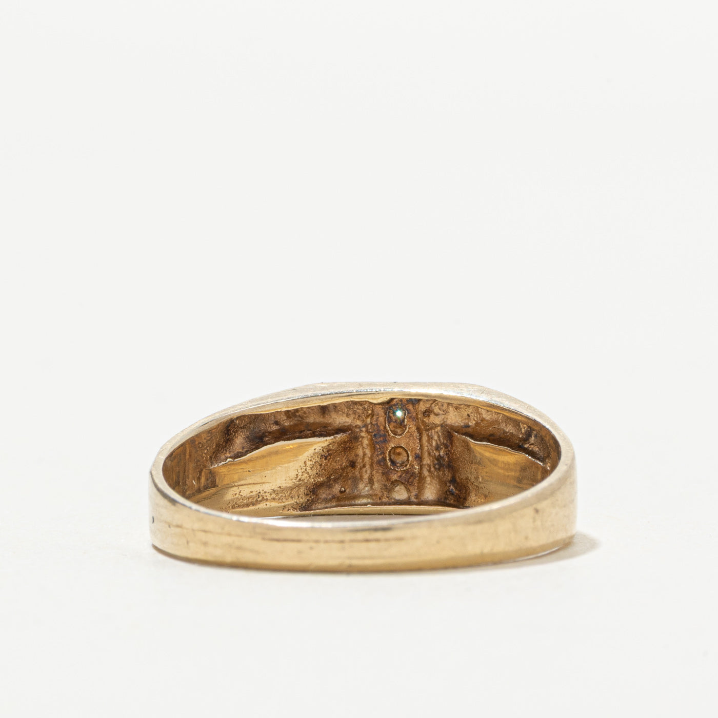 10k Diamond "T" Initial Ring | SZ 7