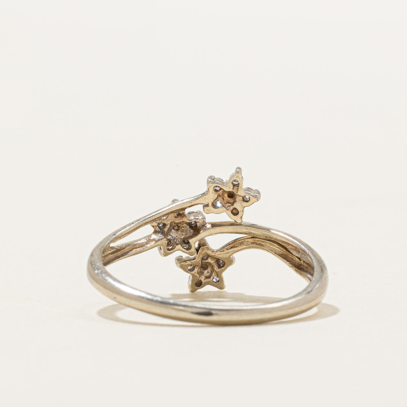 10K Diamond Multi Floral Cluster Ring | SZ 7.25