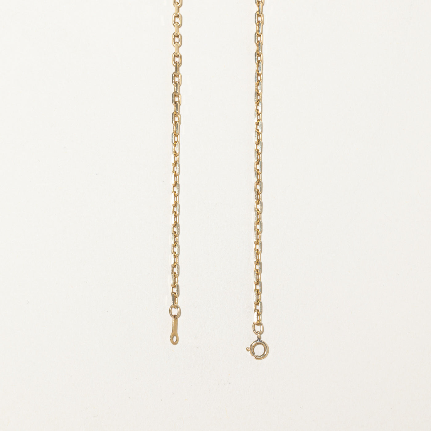 10k Yellow Gold Knife Edge Cable Link Chain | 24"