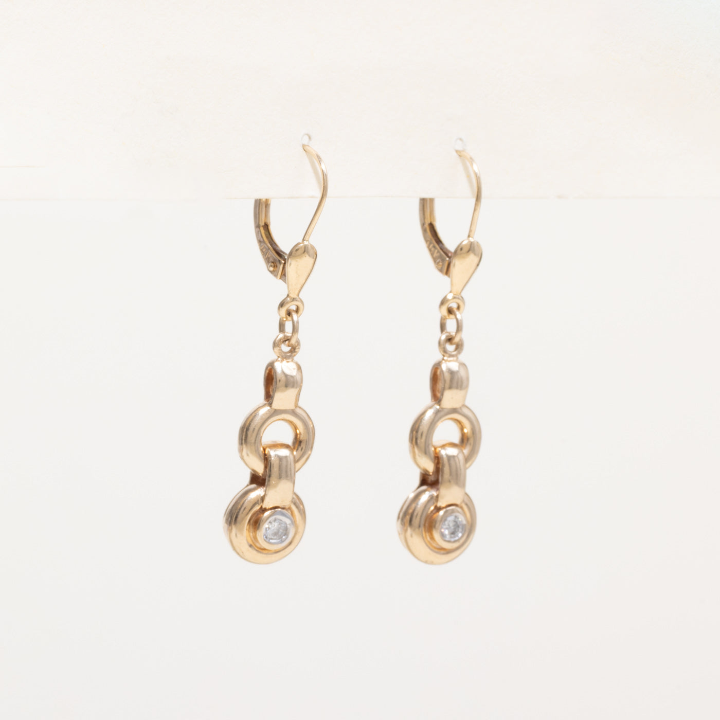 ***Boucles d'oreilles en or 14 carats 4293-33