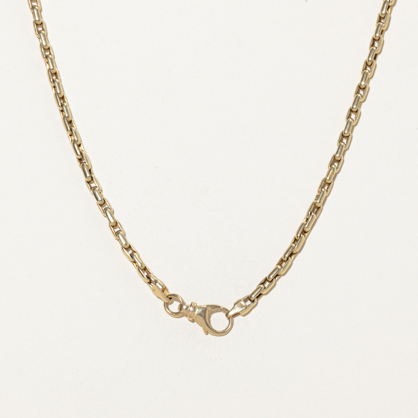 14k Yellow Gold Circle Link Necklace | 17.5"