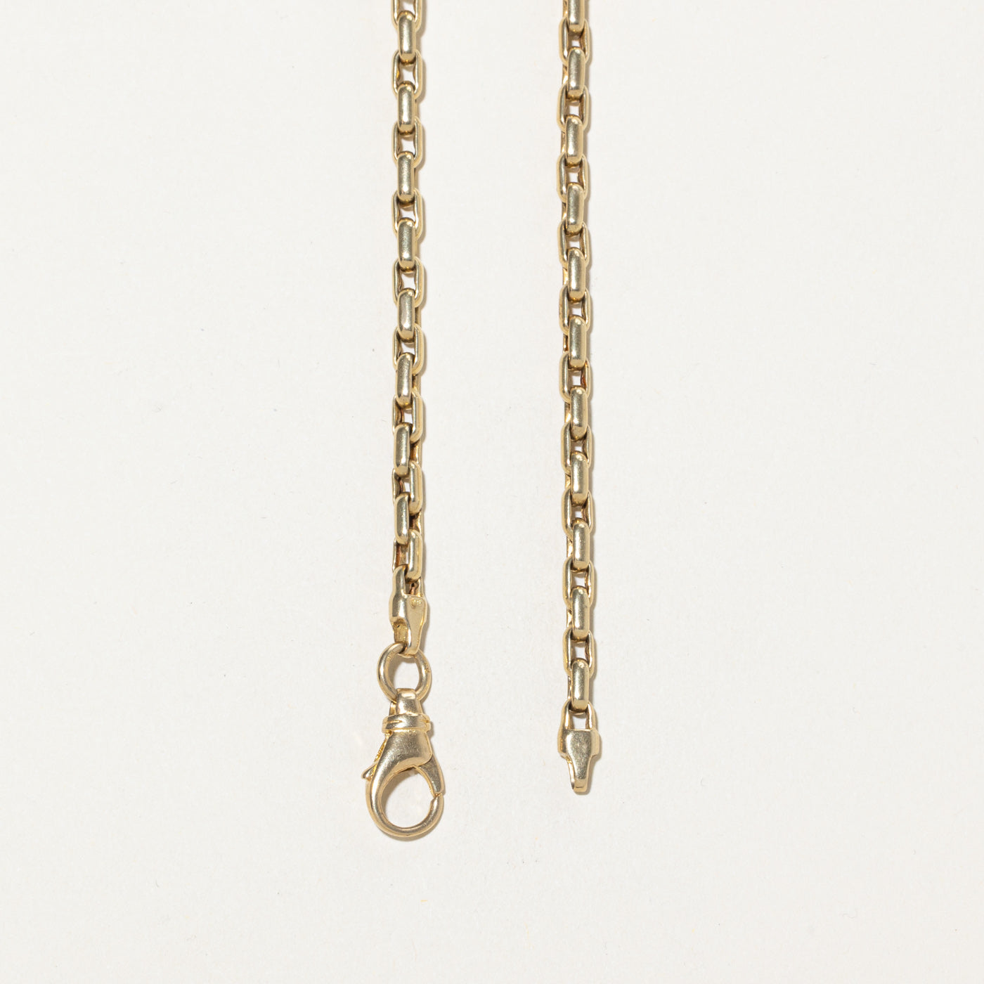 14k Yellow Gold Circle Link Necklace | 17.5"
