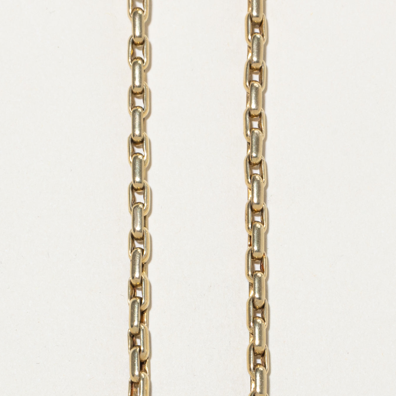 14k Yellow Gold Circle Link Necklace | 17.5"