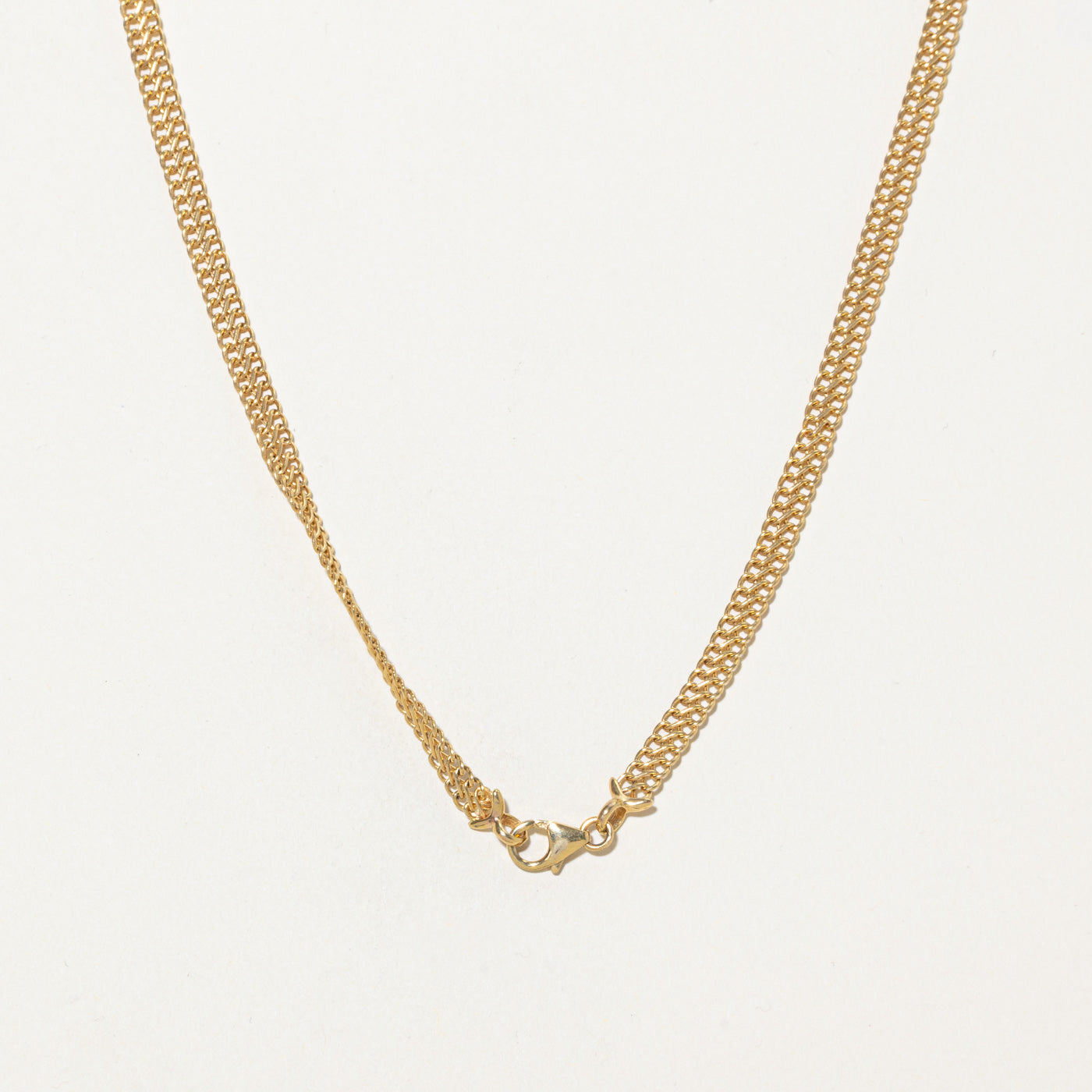 14k Yellow Gold Double Link Chain | 17"