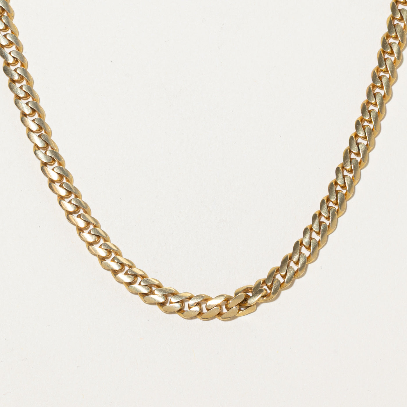 18k Yellow Gold Puffed Anchor Link Chain | 20