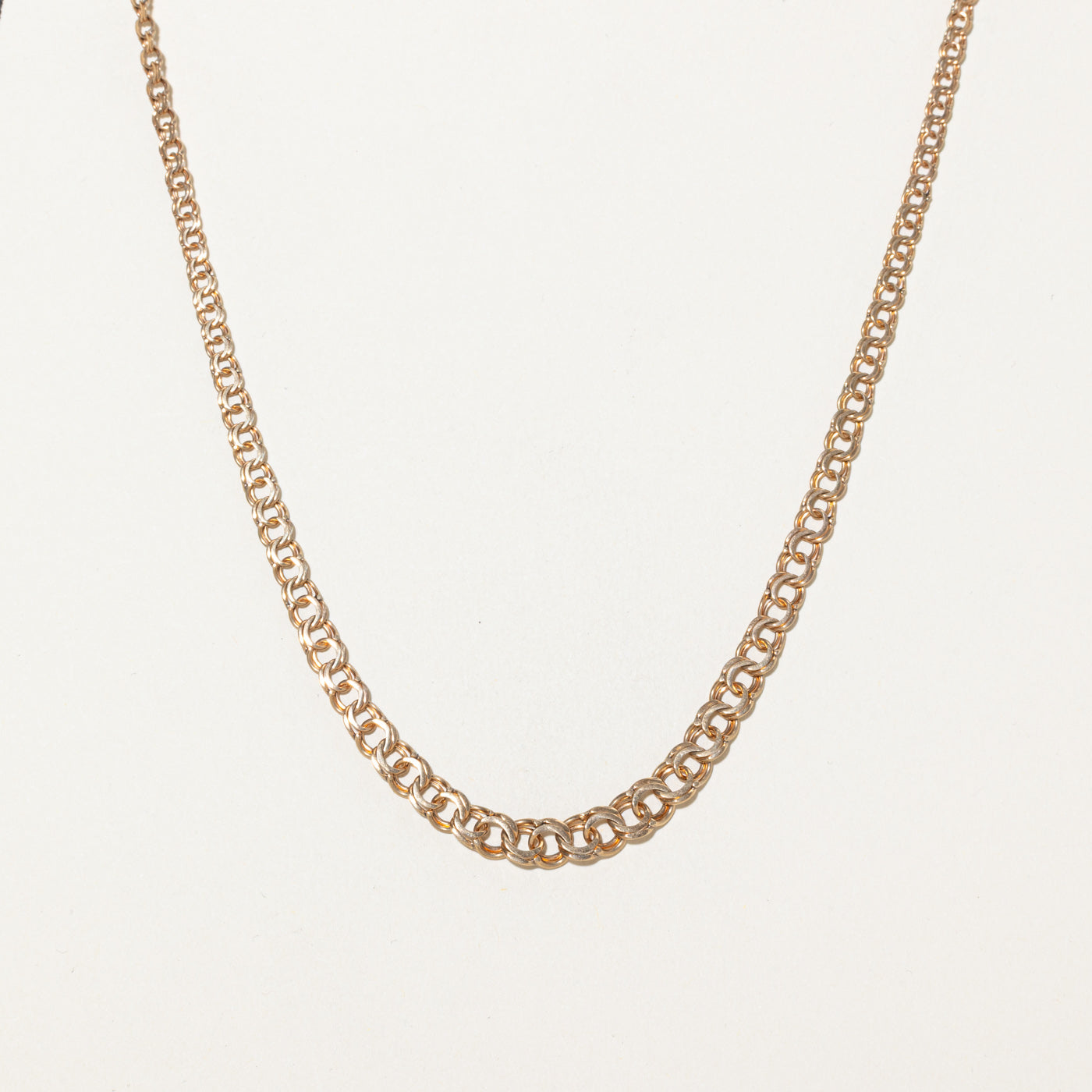 1975 Finnish Hallmarked 14k Double Link Chain | 18"
