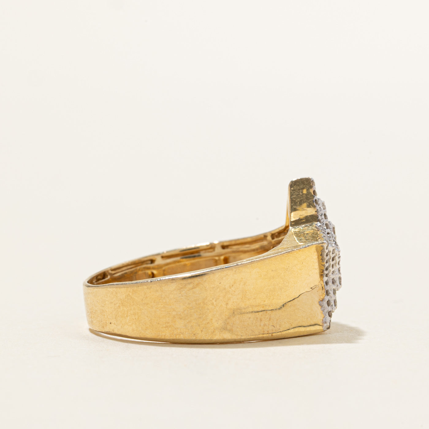 10K Diamond Star Cluster Ring | SZ 9.25