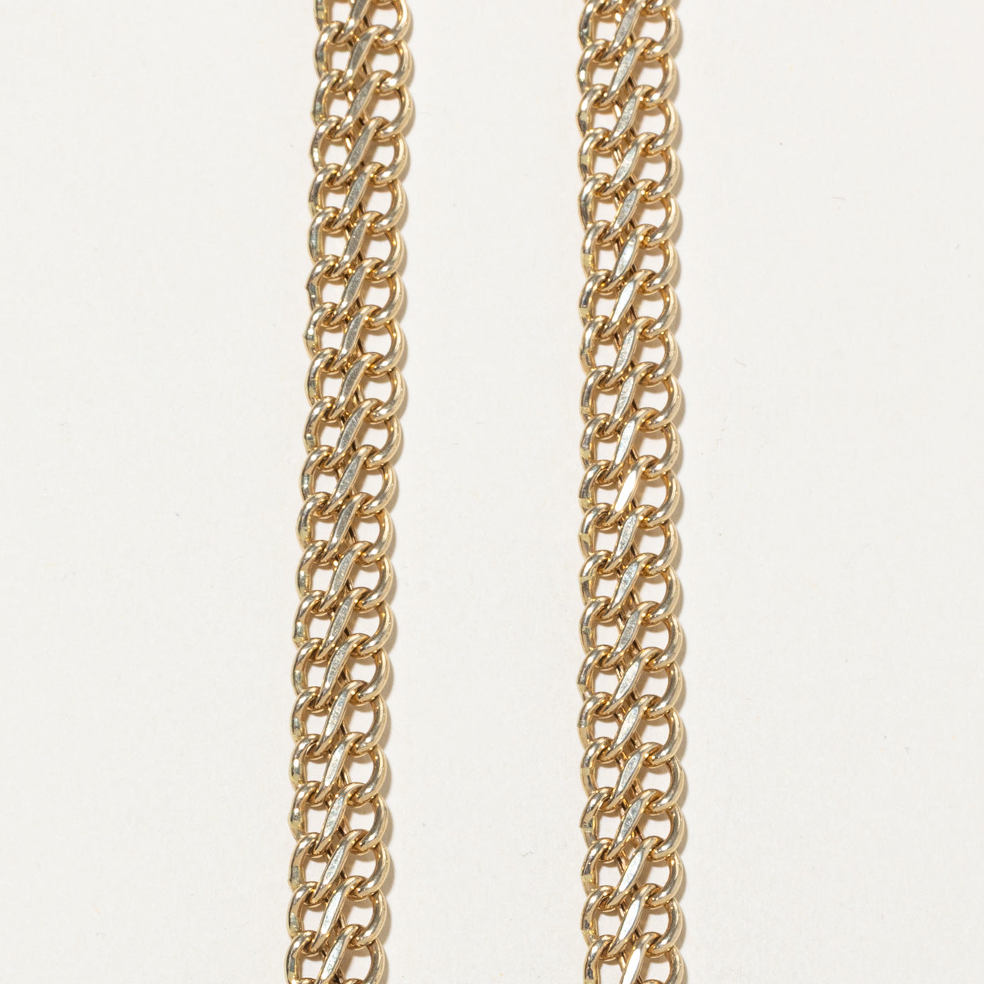14k Yellow Gold Double Link Chain | 18"