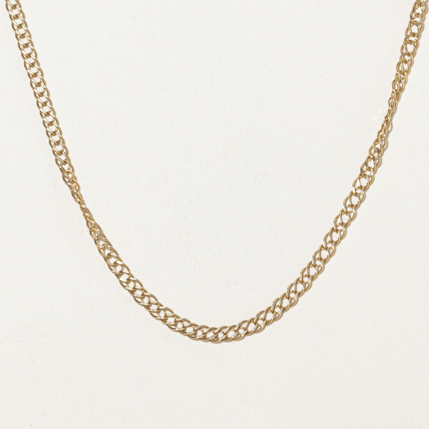 14k Yellow Gold Double Link Chain | 20"