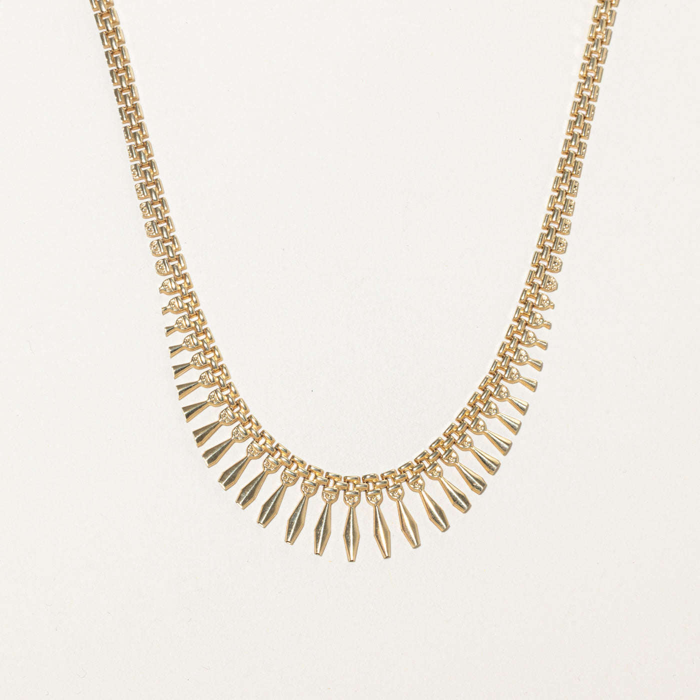 Collier ras-de-cou dégradé en or jaune 14 carats | 45,7 cm