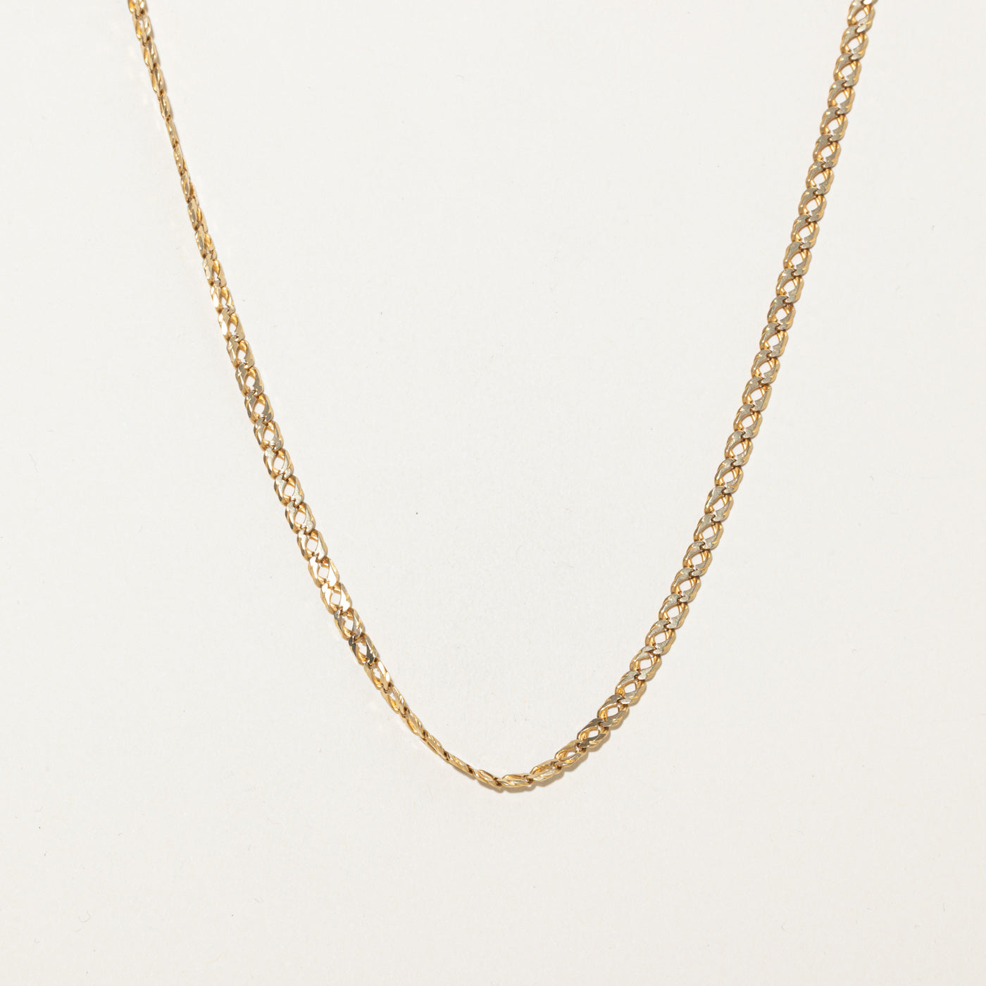 Italian 14k Yellow Gold Curb Link Chain | 21"