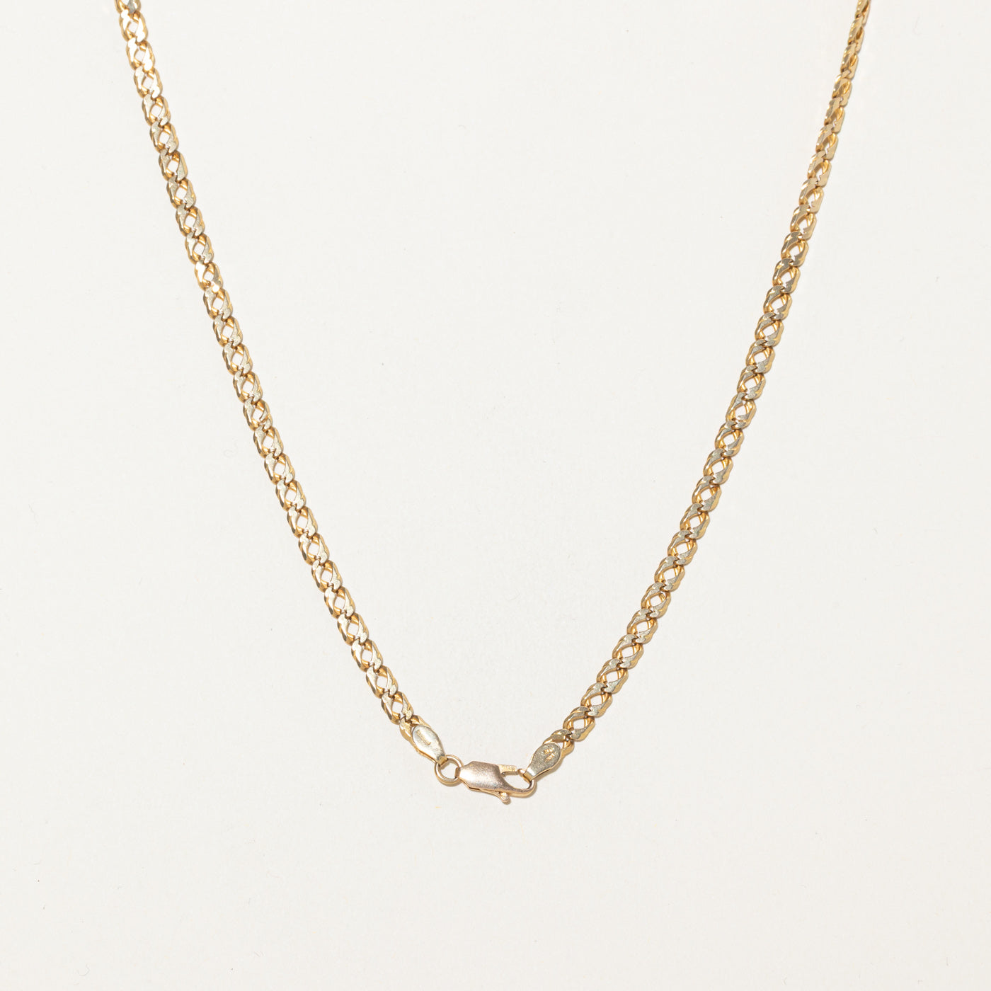 Italian 14k Yellow Gold Curb Link Chain | 21"