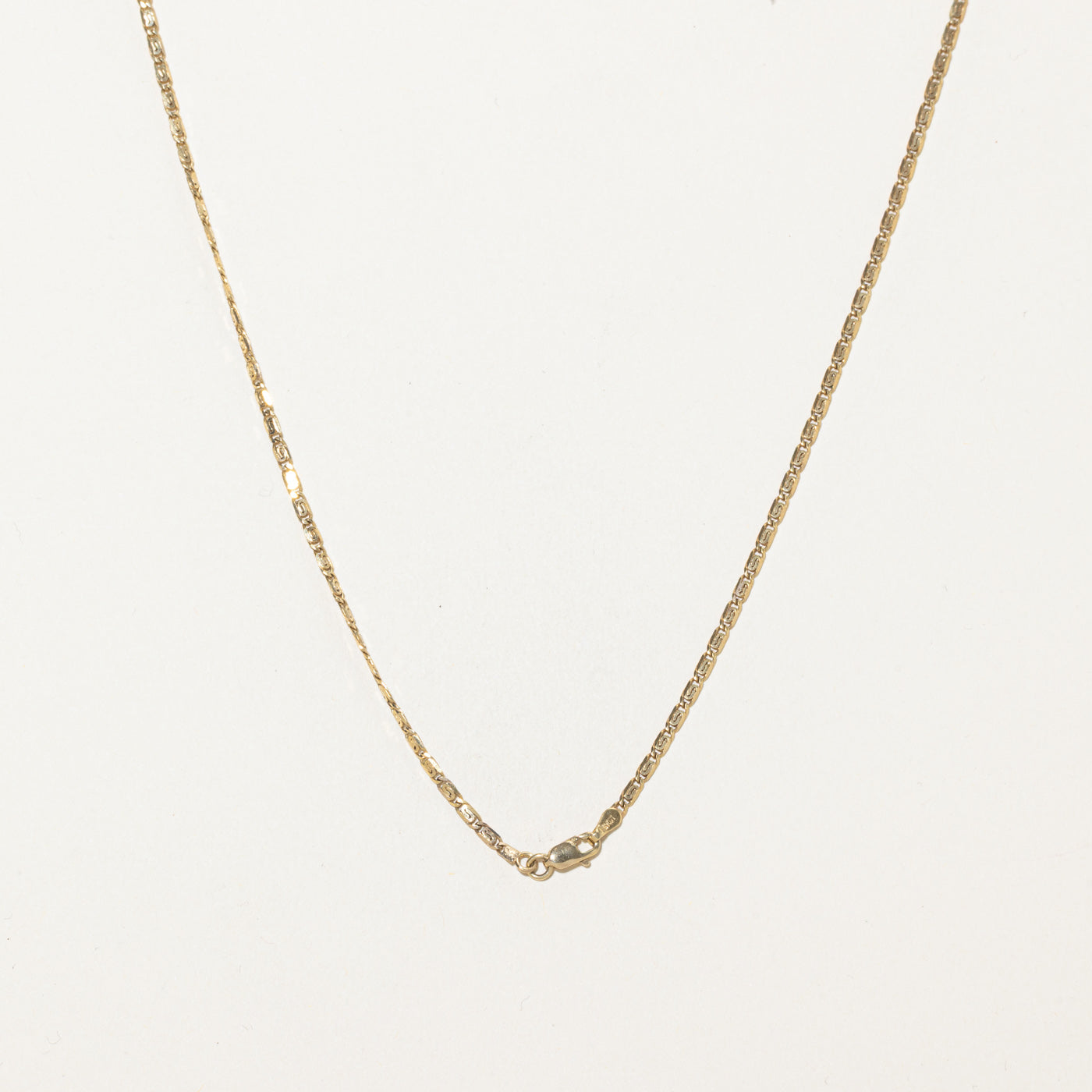 14k Yellow Gold Scroll Chain | 18"