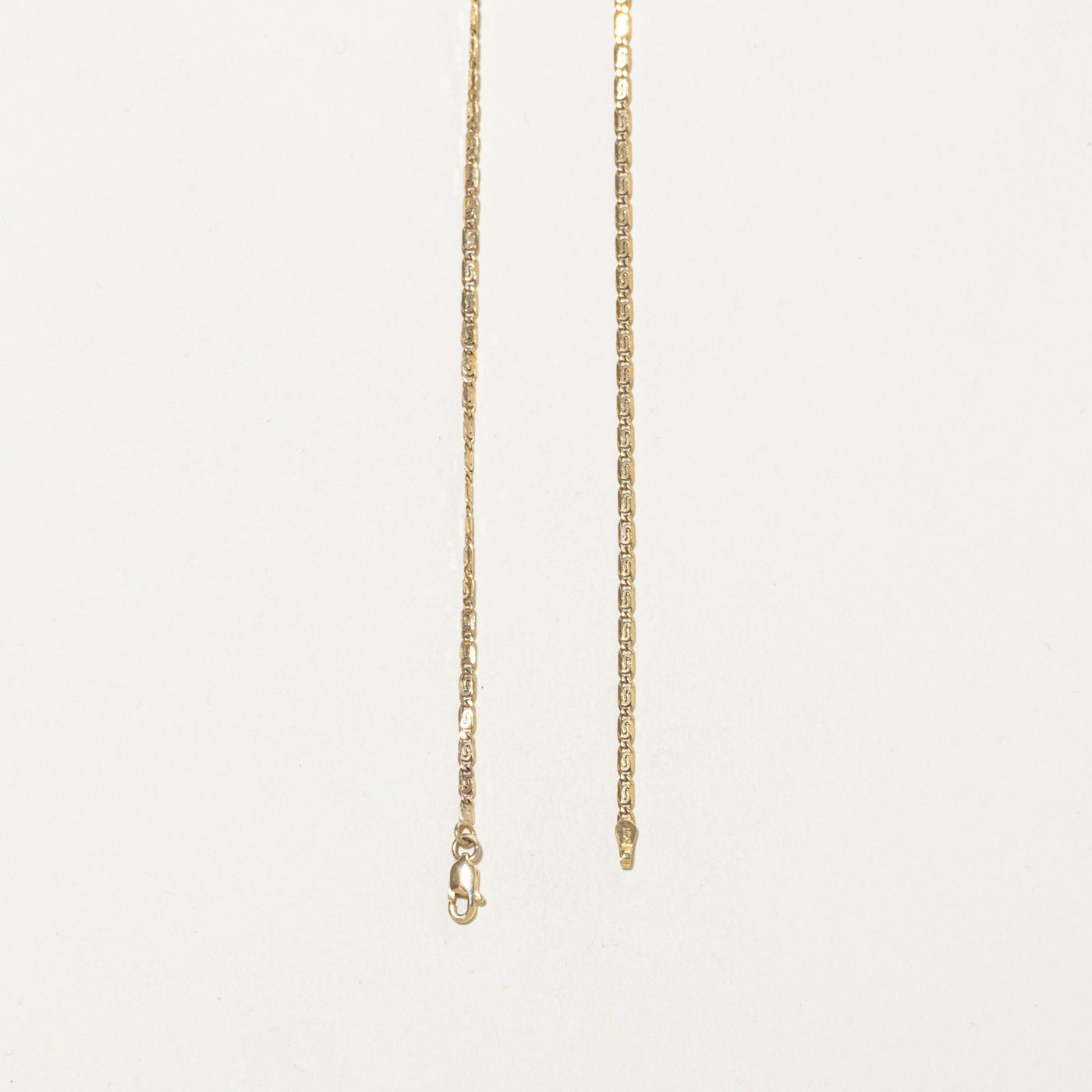 14k Yellow Gold Scroll Chain | 18"
