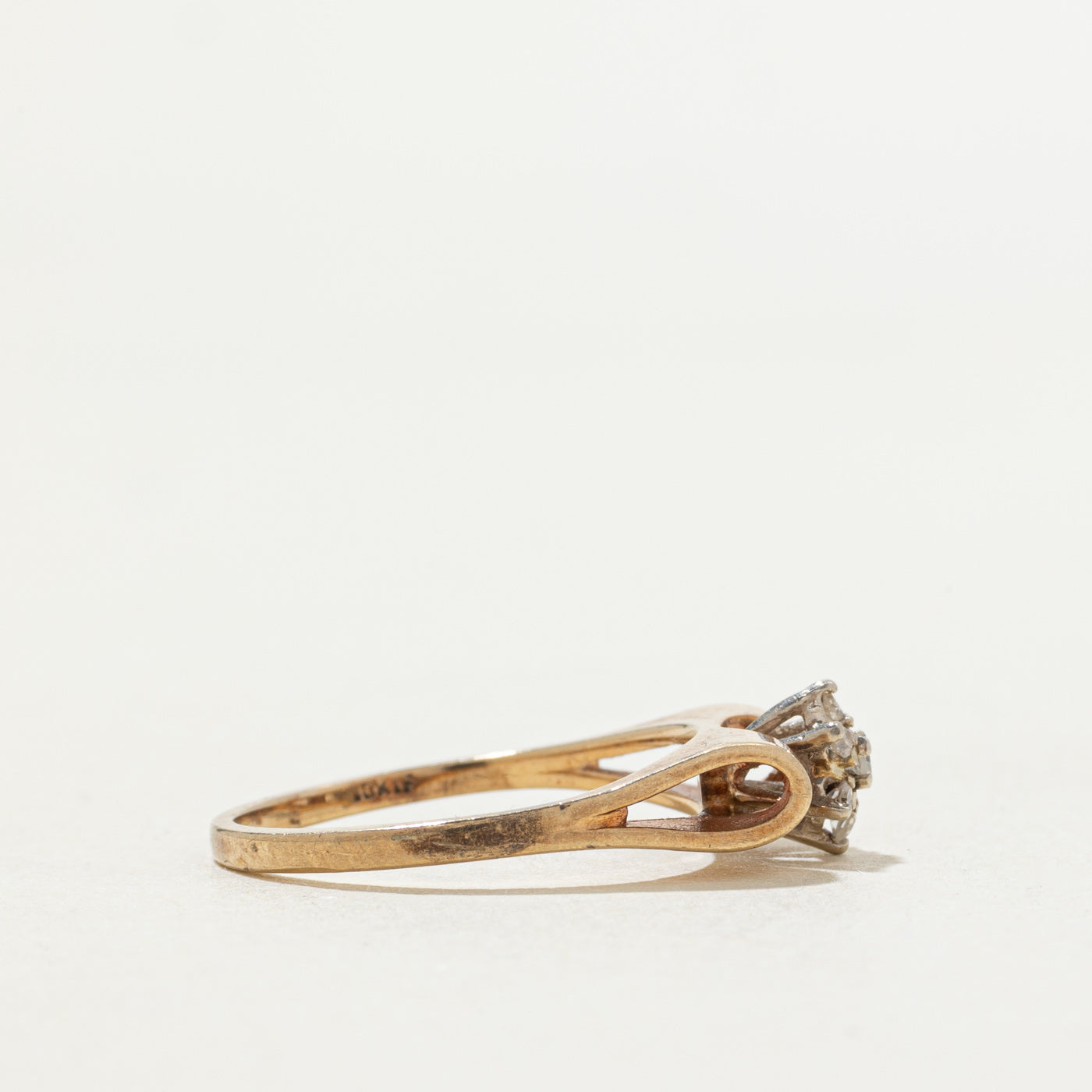 10k Diamond Petal Cluster Ring | SZ 4.75