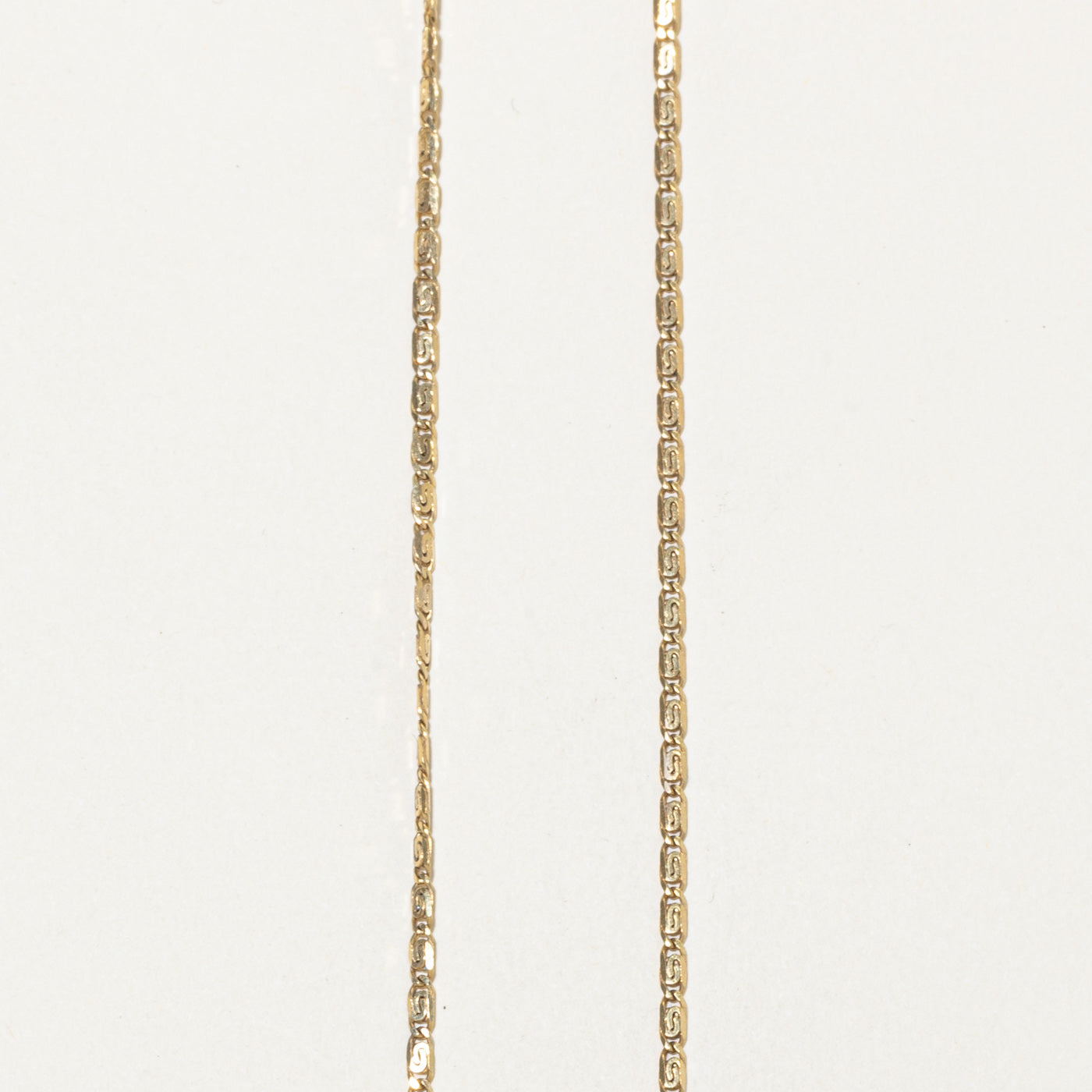 14k Yellow Gold Scroll Chain | 18"
