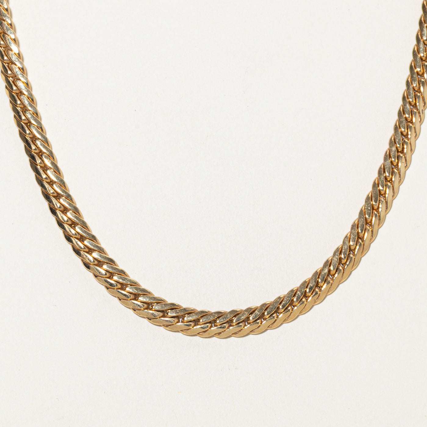 18k Yellow Gold Cuban Link Chain | 17"