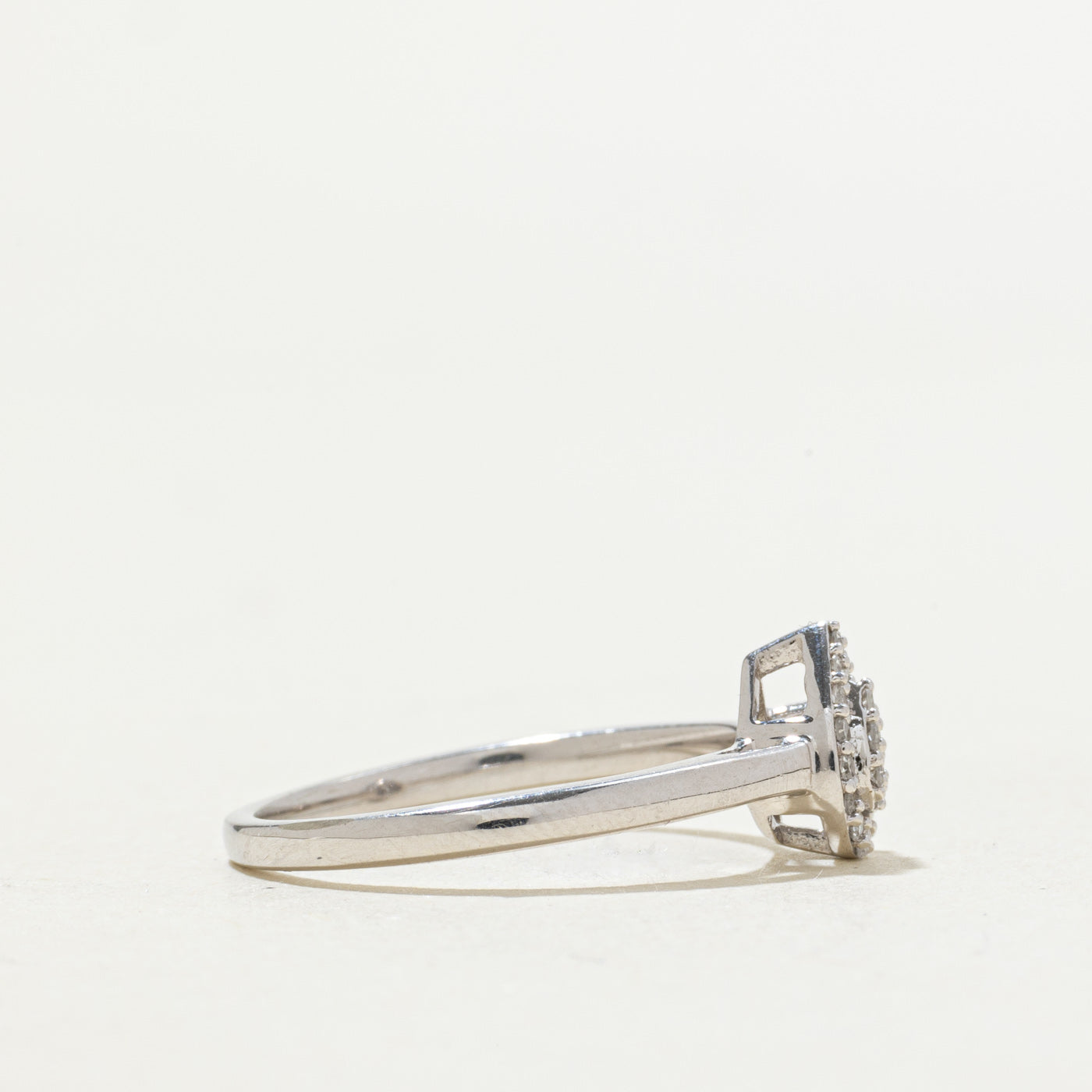 10k Diamond Pear Cluster Halo Ring | SZ 6