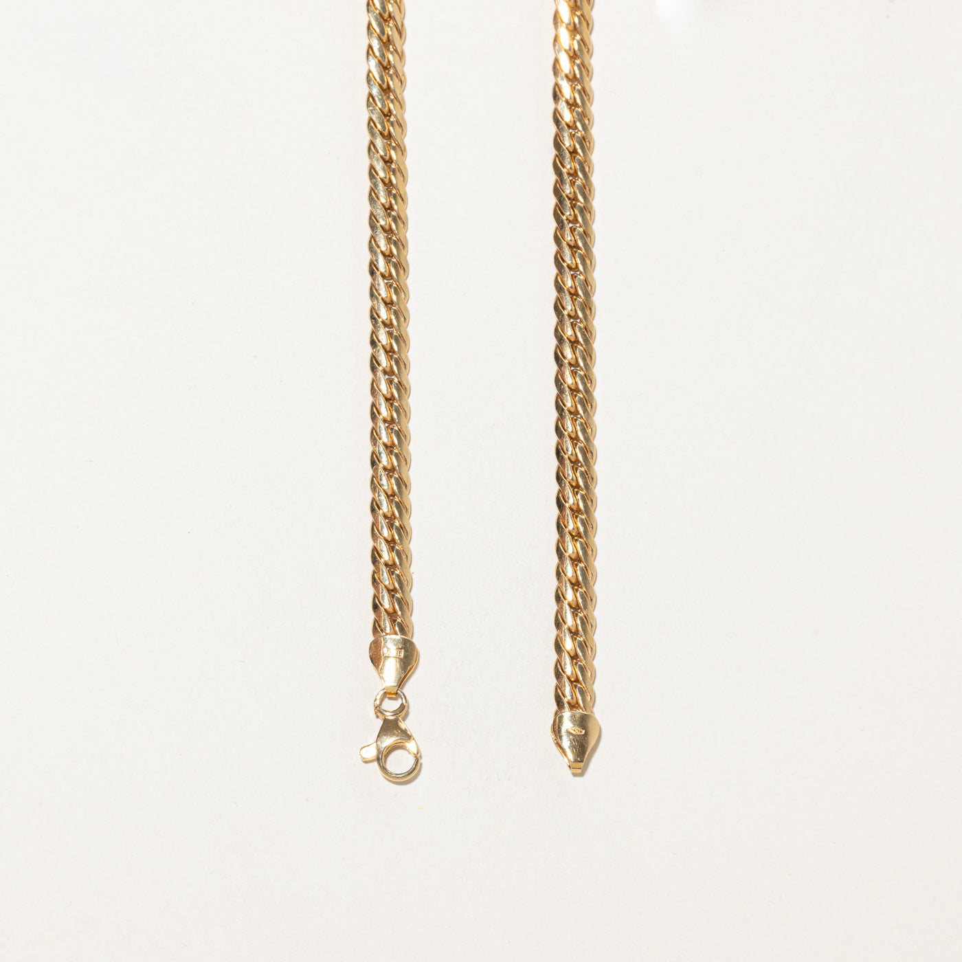 18k Yellow Gold Cuban Link Chain | 17"