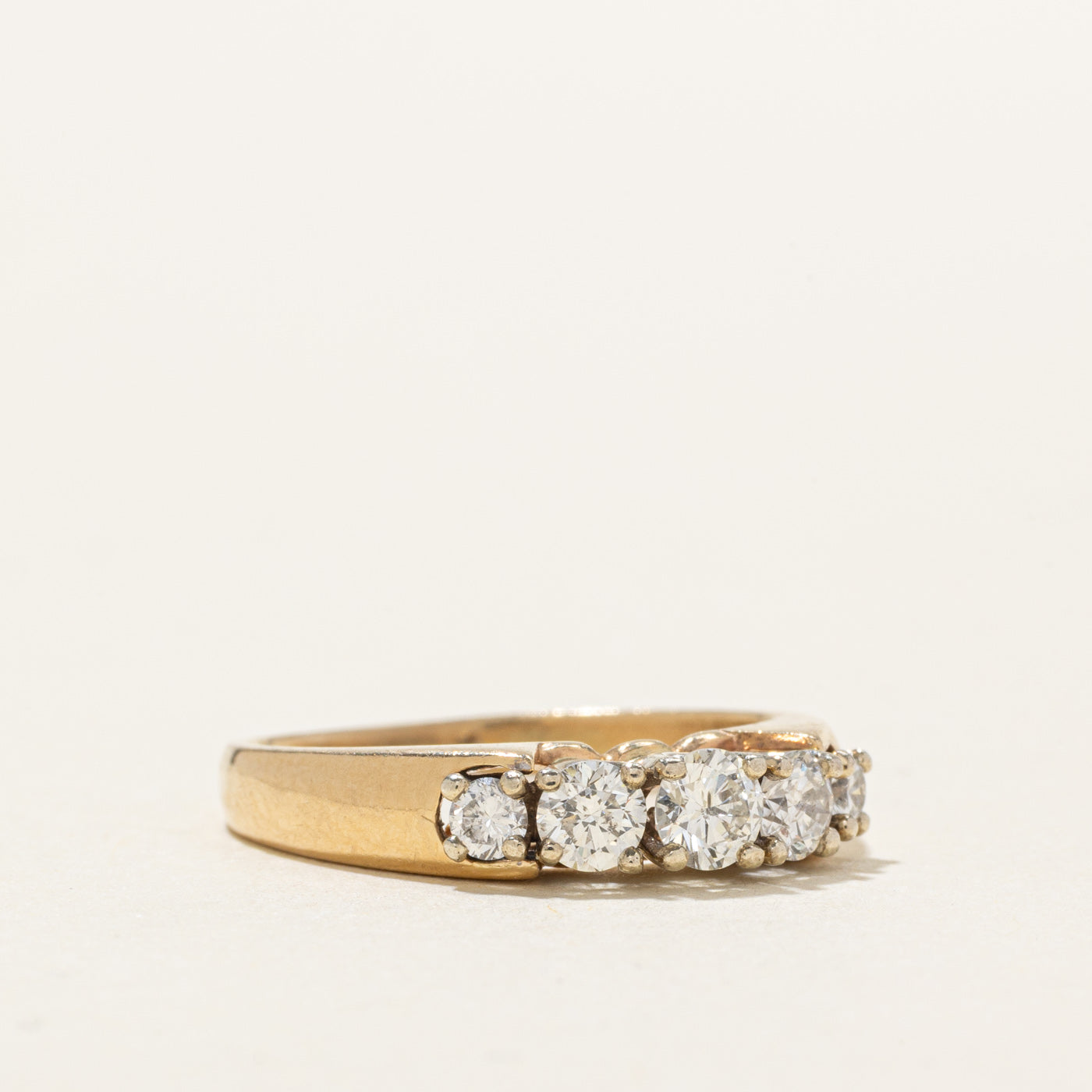 14K Five Stone Graduated Diamond Ring | 0.47ctw | SZ 4.75