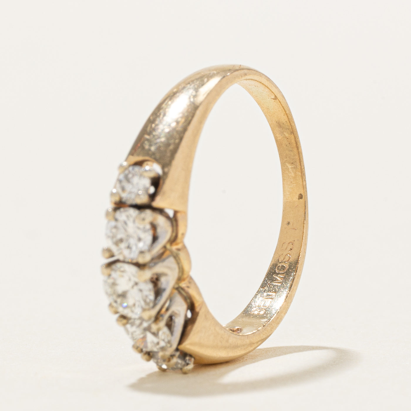 14K Five Stone Graduated Diamond Ring | 0.47ctw | SZ 4.75