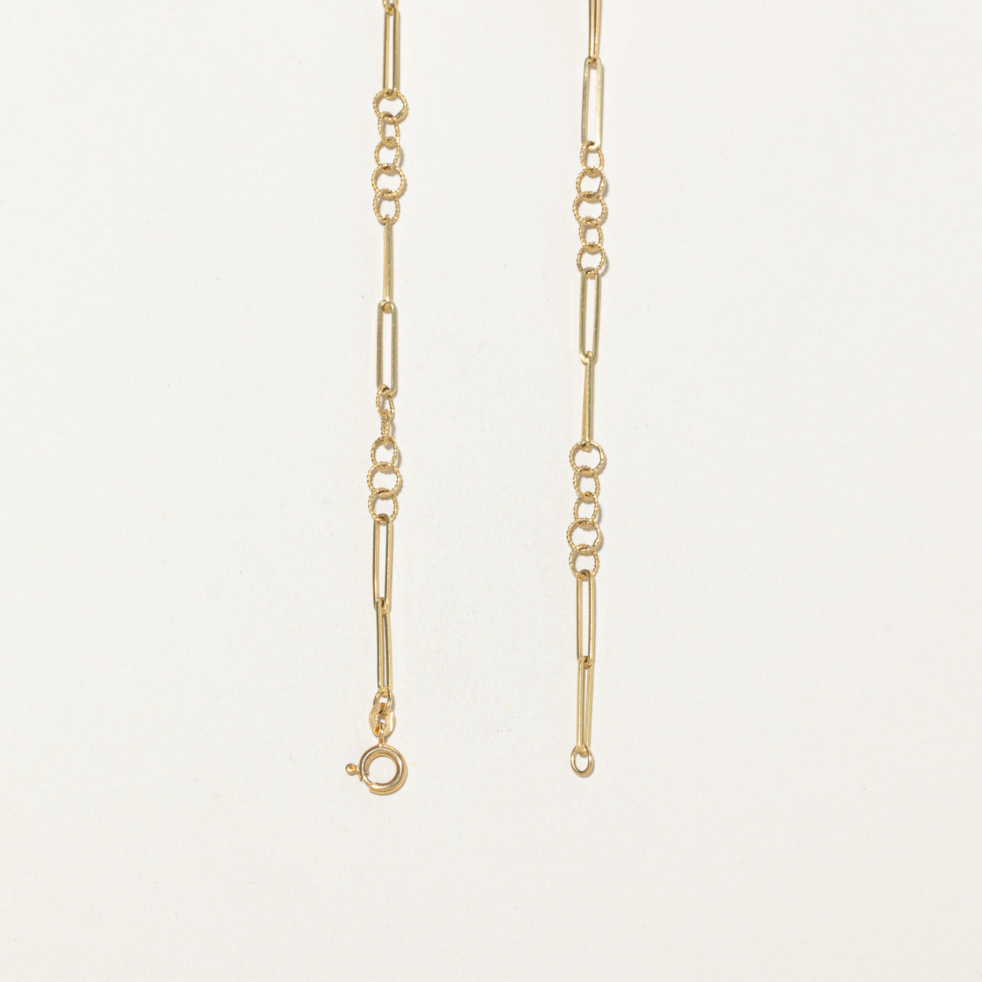 Italian 18k Yellow Gold Trombone Chain | 30"